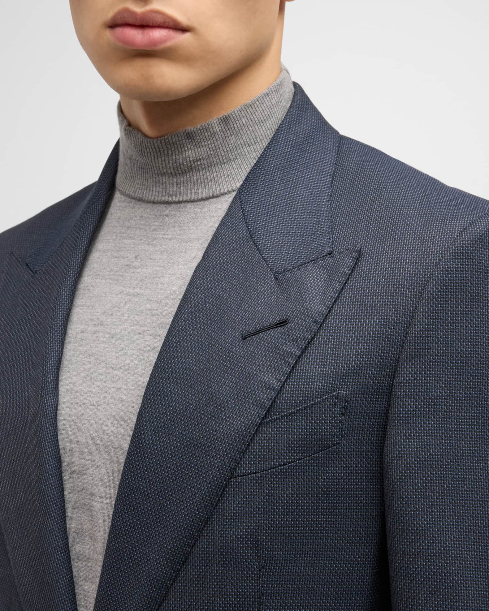 TOM FORD Men's Shelton Micro-Hopsack Suit | Neiman Marcus