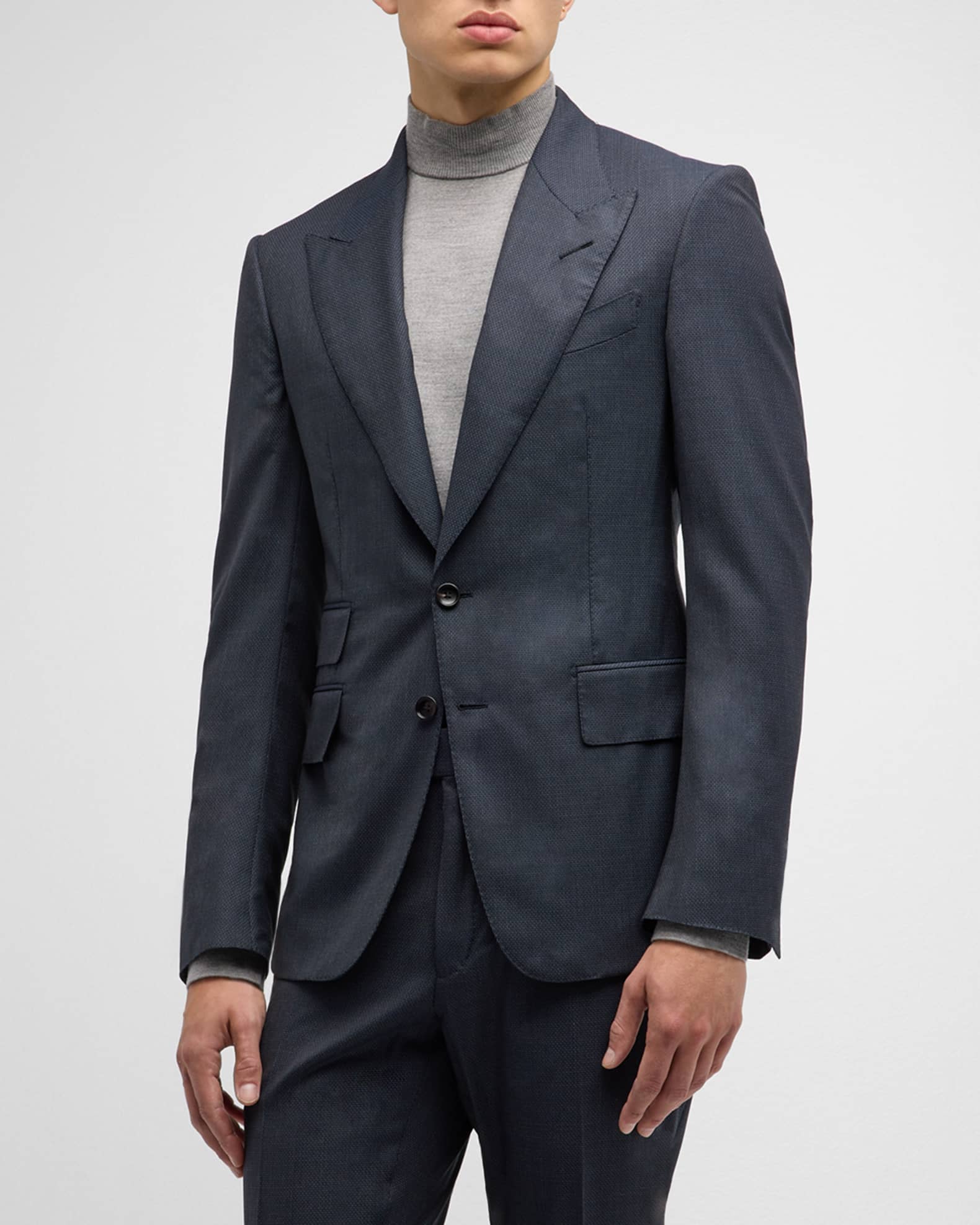 TOM FORD Men's Shelton Micro-Hopsack Suit | Neiman Marcus