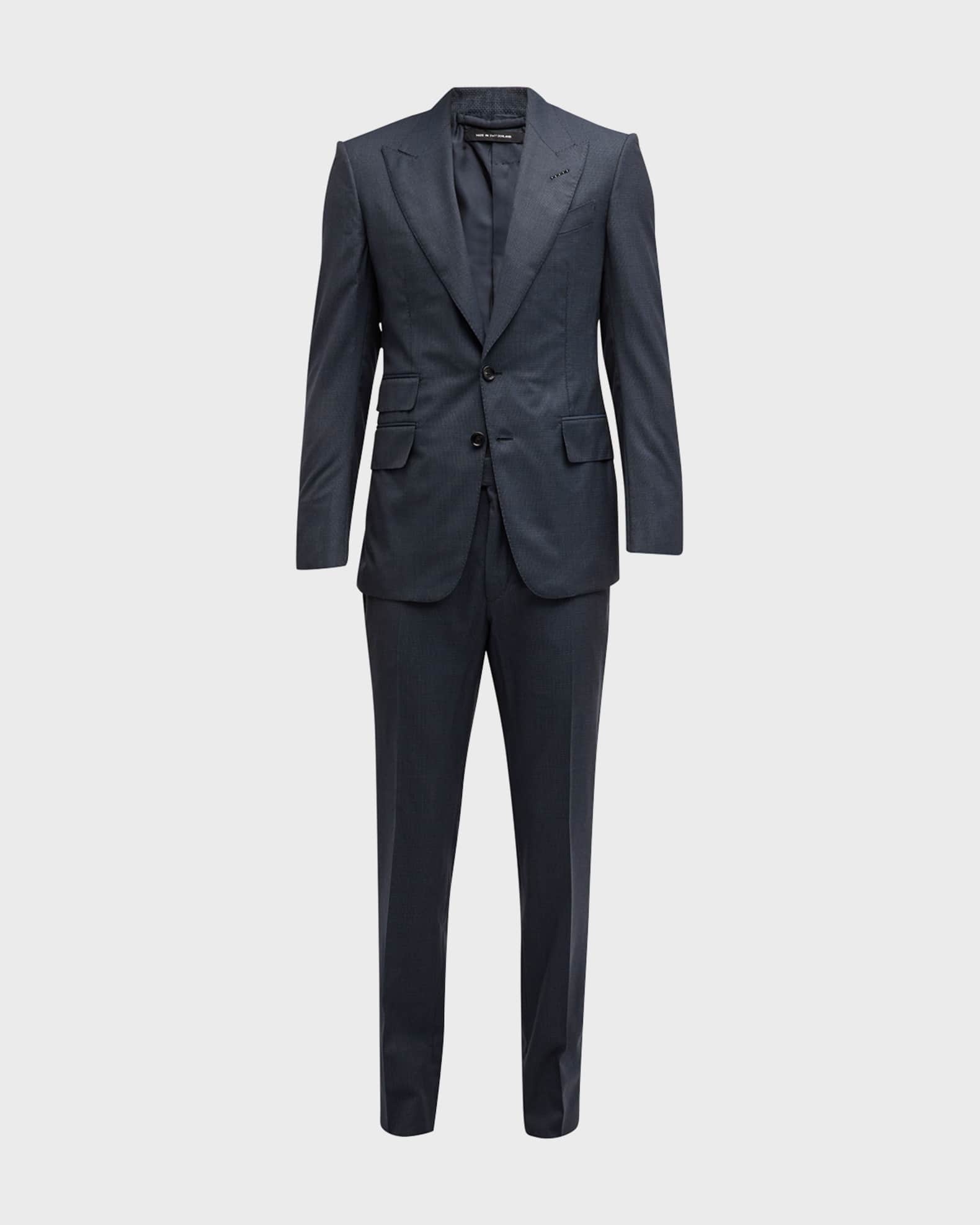 TOM FORD Men's Shelton Micro-Hopsack Suit | Neiman Marcus