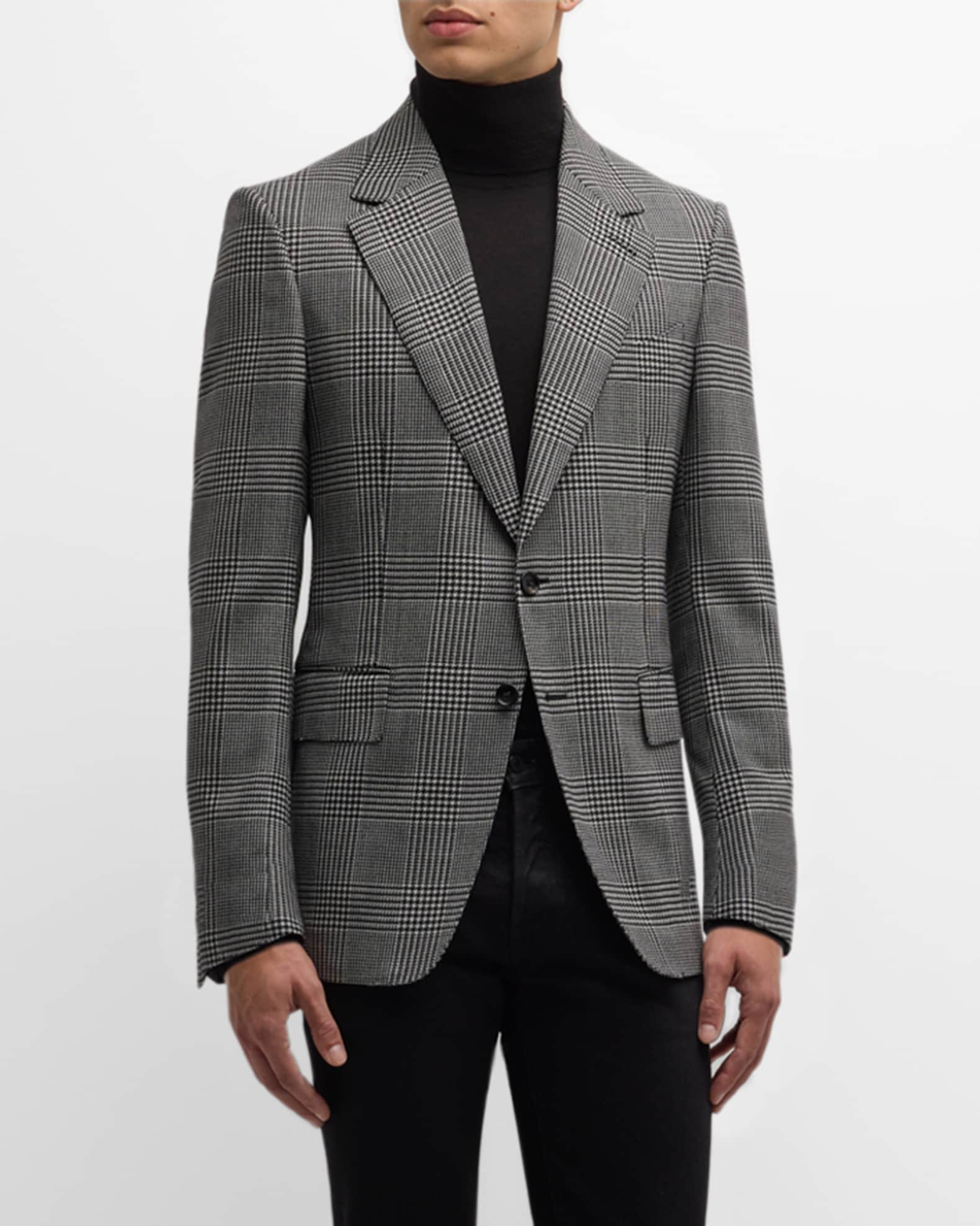 TOM FORD Men's Shelton Glen Plaid Sport Jacket | Neiman Marcus
