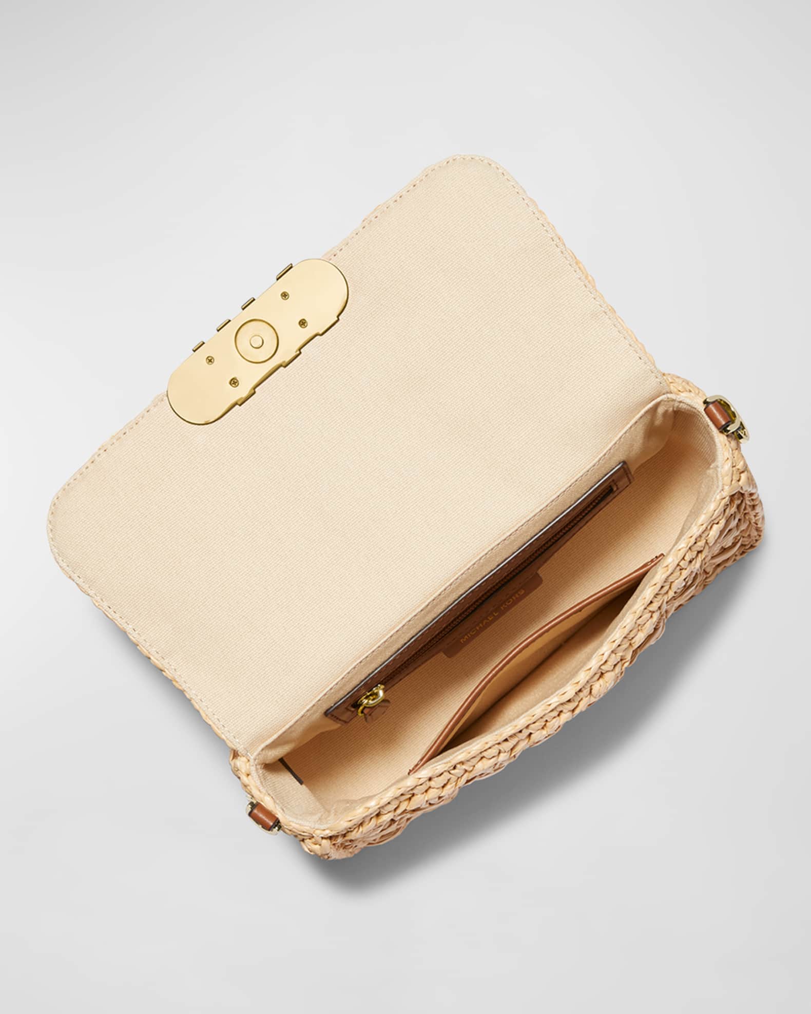 MICHAEL Michael Kors Parker Medium Straw Convertible Pouchette Shoulder