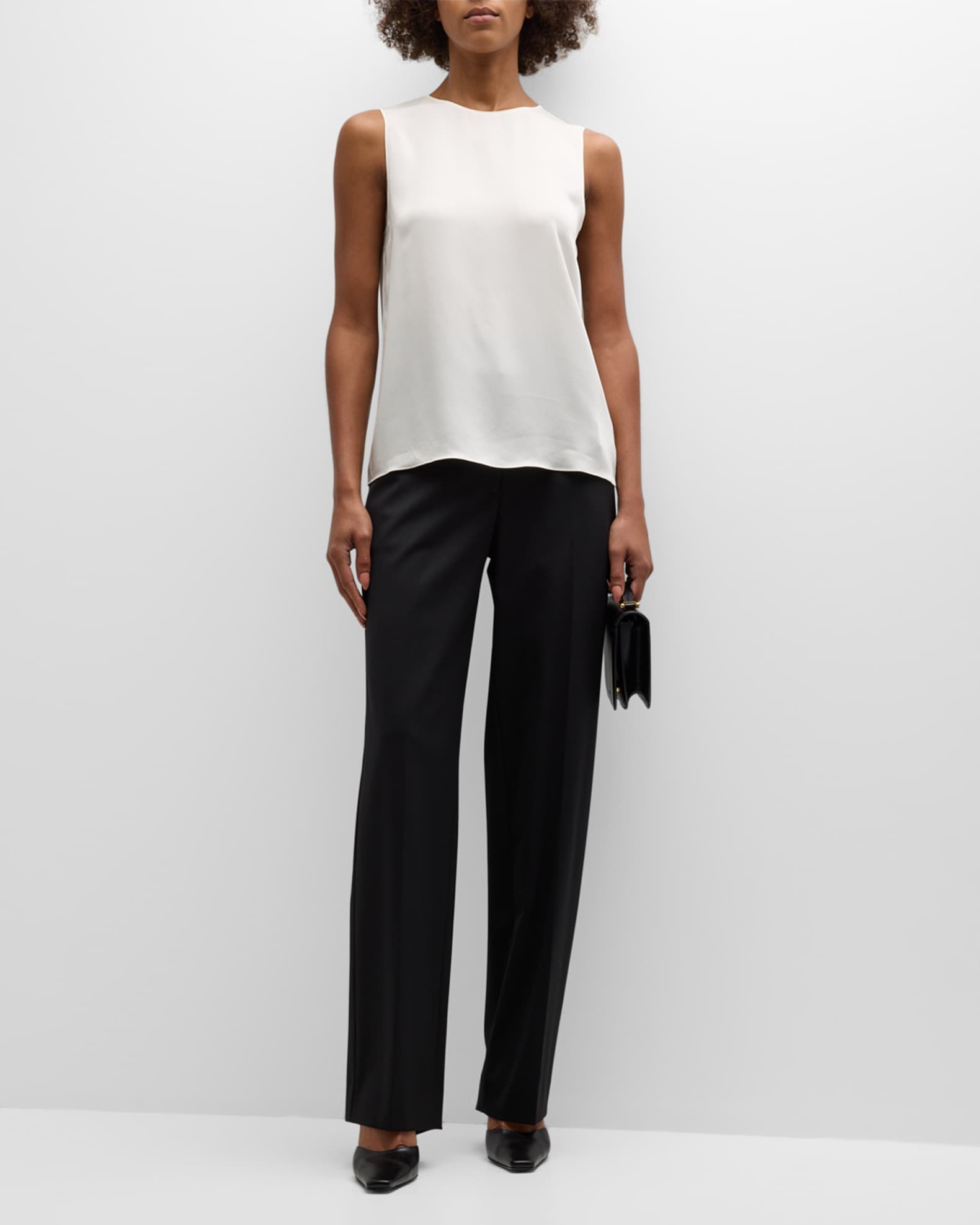 Silk Straight Shell Top 1