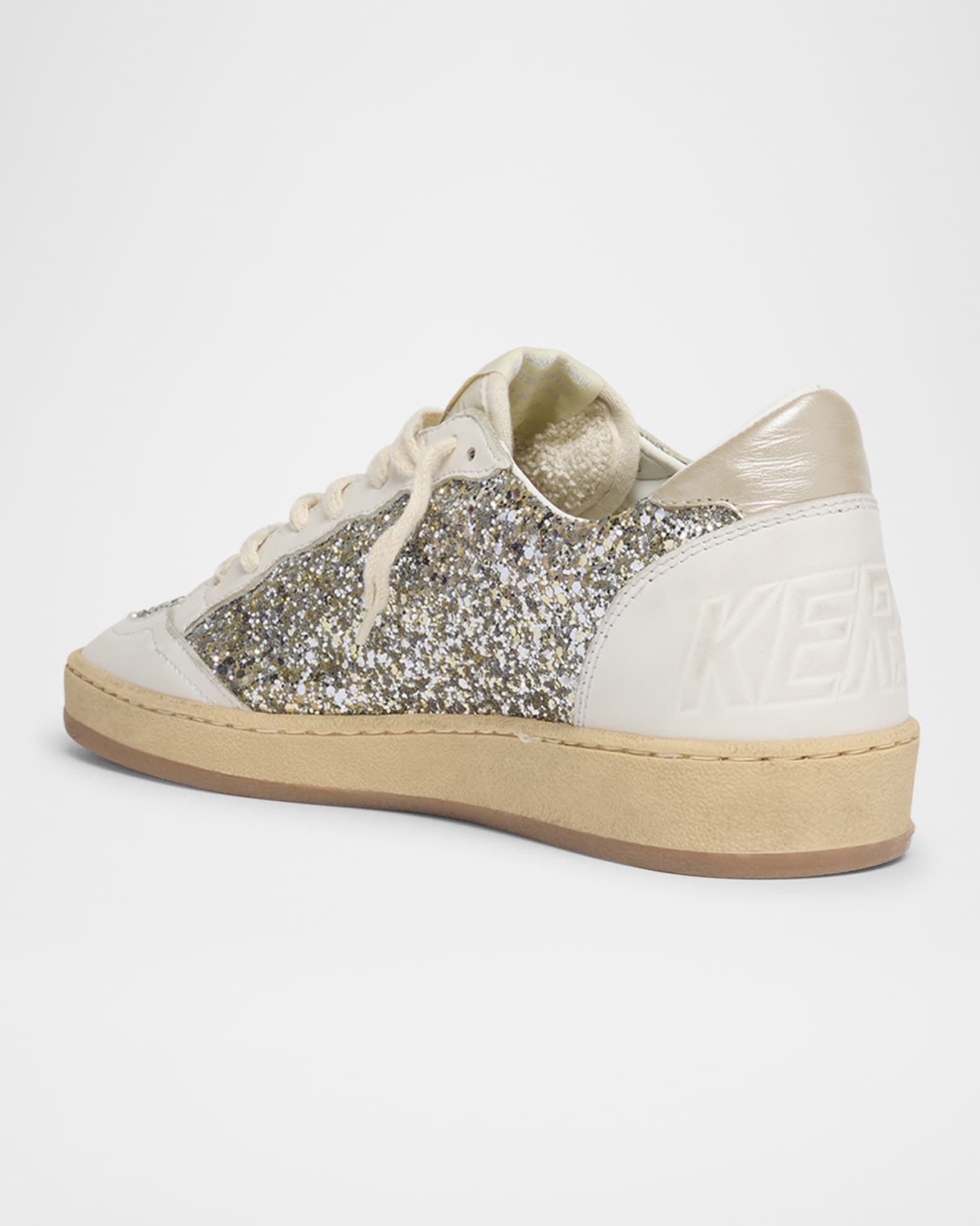 【GOLDEN 】 Ballstar Sneakers Glitter Star Women's Ball Star in glitter with leather star and metallic