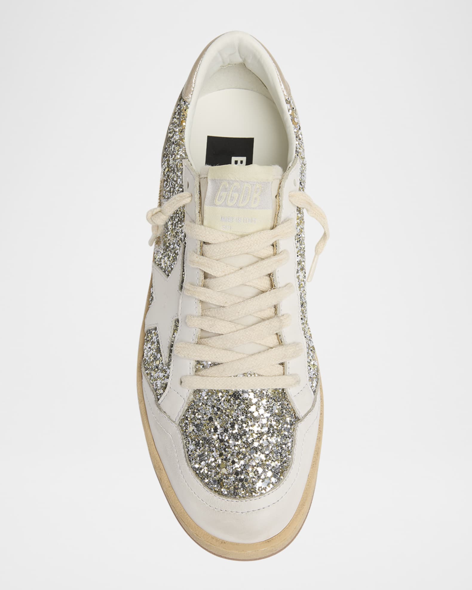 スニーカー Golden  Ballstar Glitter Upper Nylon Sneakers Golden Goose Ball Star Glitter Sneakers | Shopbop