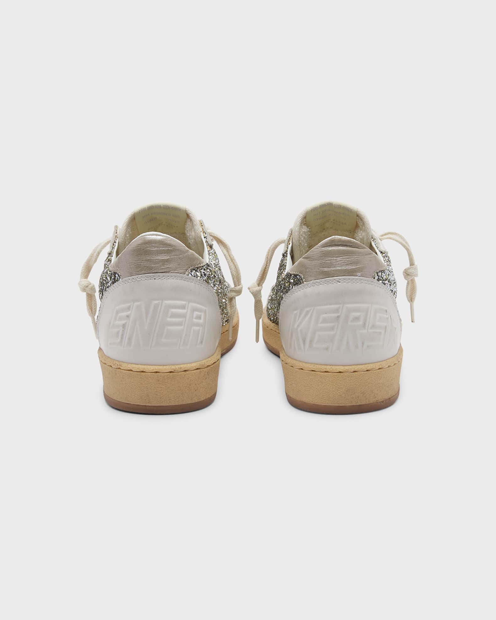 Golden Goose Ball Star Glitter Leather Low-Top Sneakers | Neiman