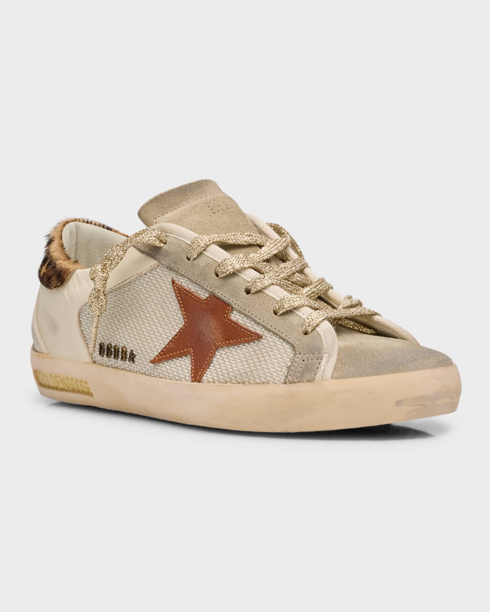 Superstar Leather Net Low-Top Sneakers 1