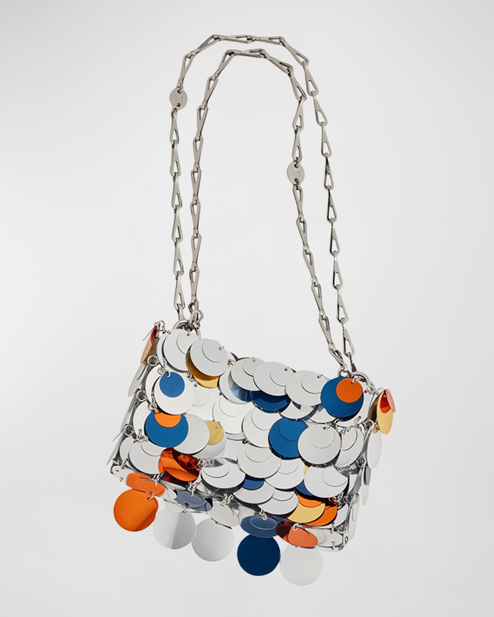 Rabanne Sparkle Nano Disc Chain Shoulder Bag | Neiman Marcus