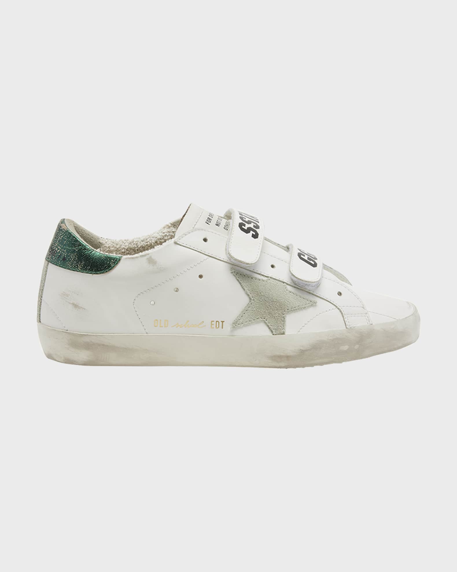 Old School Dual-Grip Leather Sneakers 0