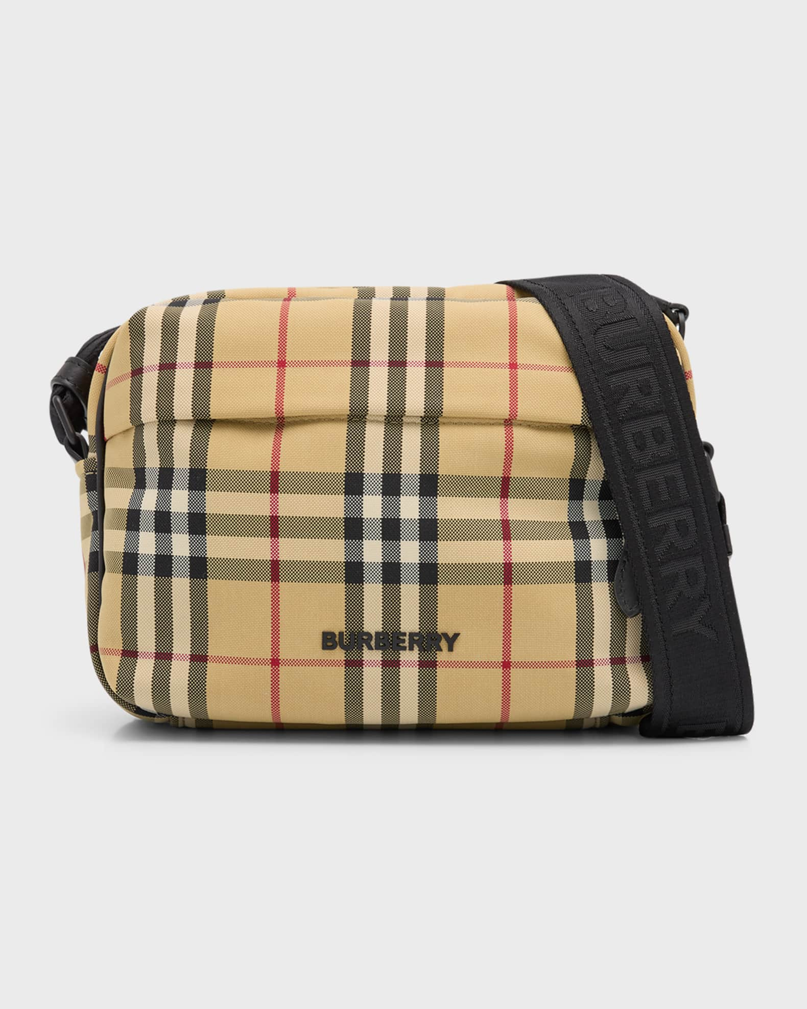 Burberry Men's Sonny Check Crossbody Bag