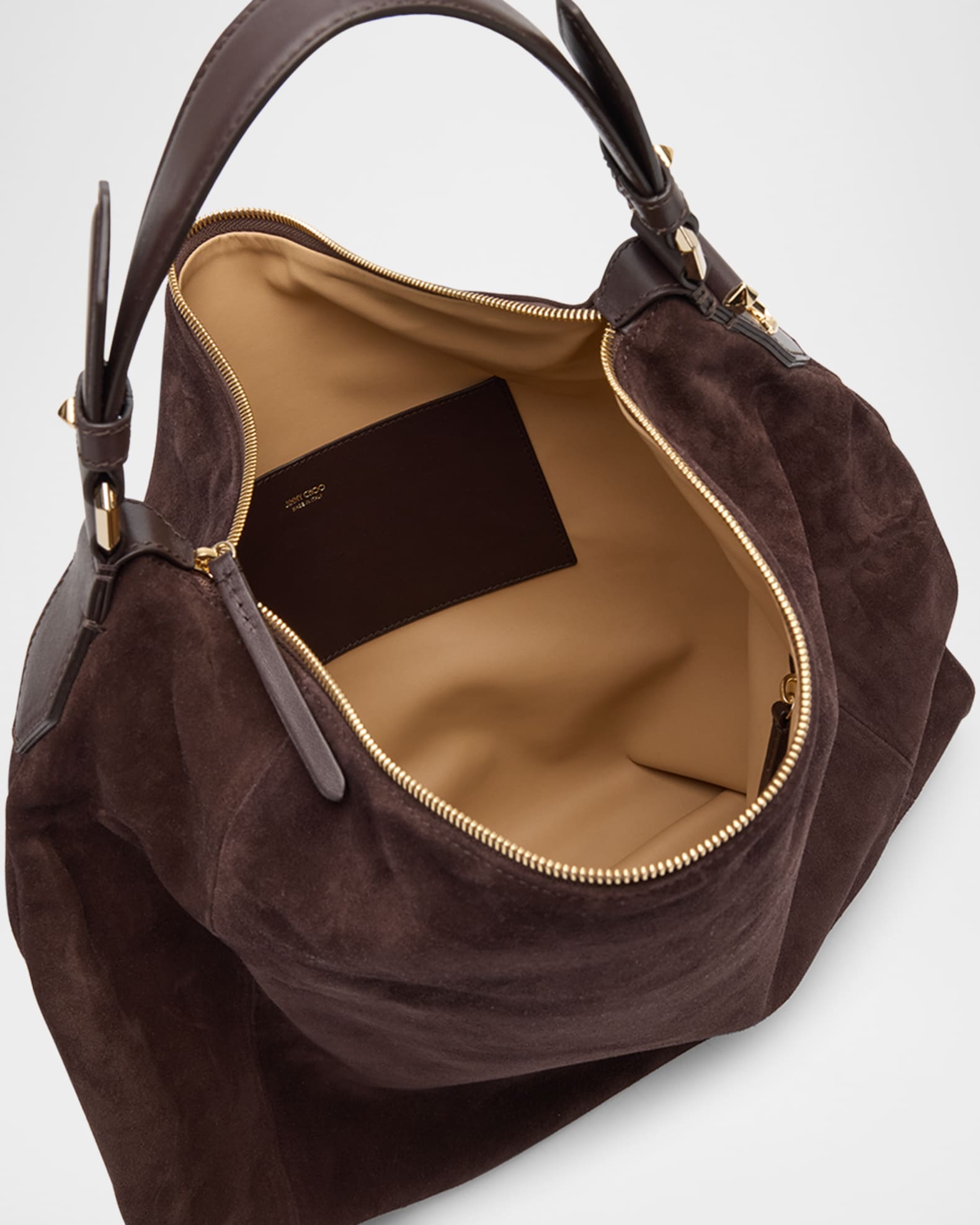 Jimmy Choo Ana Leather Hobo Bag | Saks Fifth Avenue