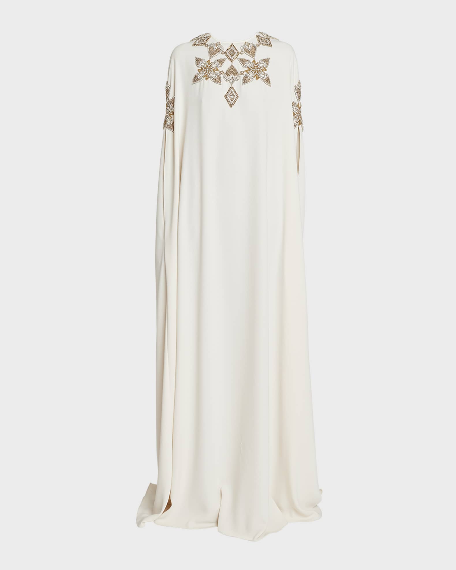 zuhair murad embellished belt detail kaftan gown
