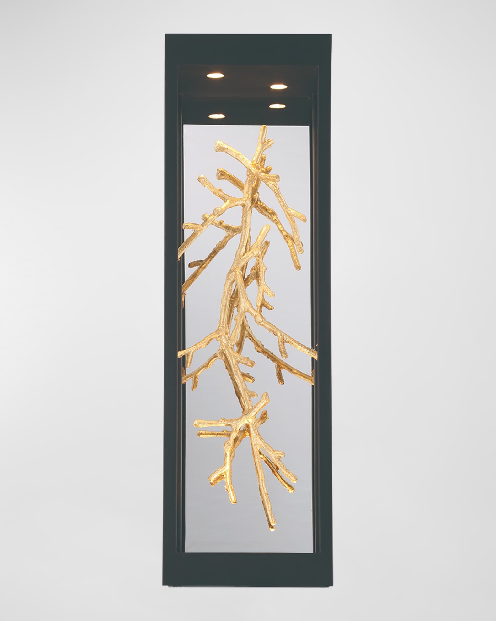 Aerie Gold Indoor/Outdoor LED Sconce  1