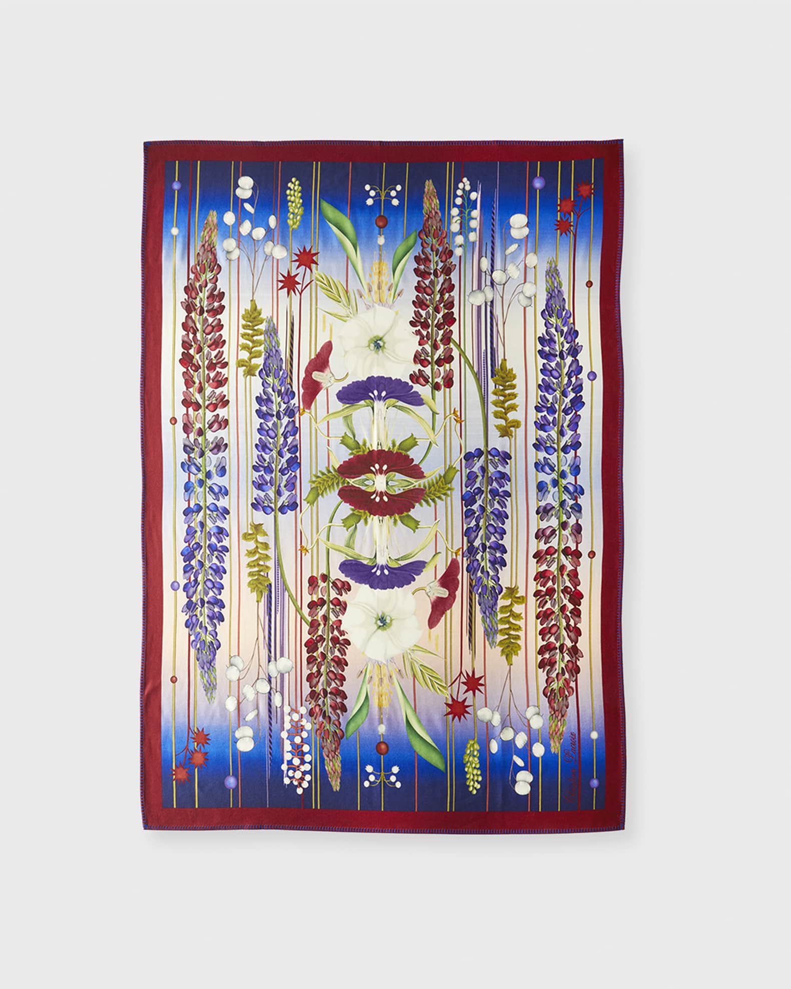 Amities Indigo Throw Blanket  1