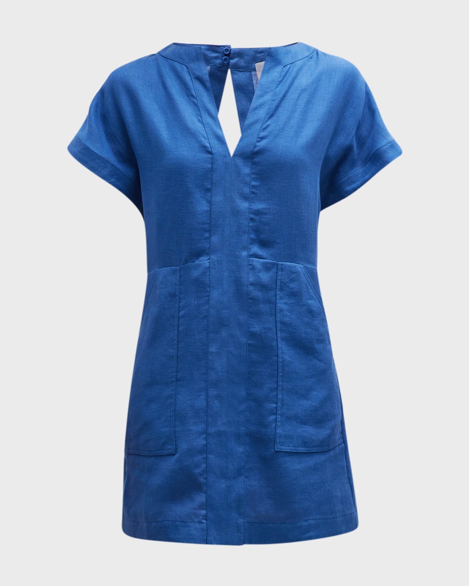 pinkfilosofy Denise Linen Mini Dress Neiman Marcus