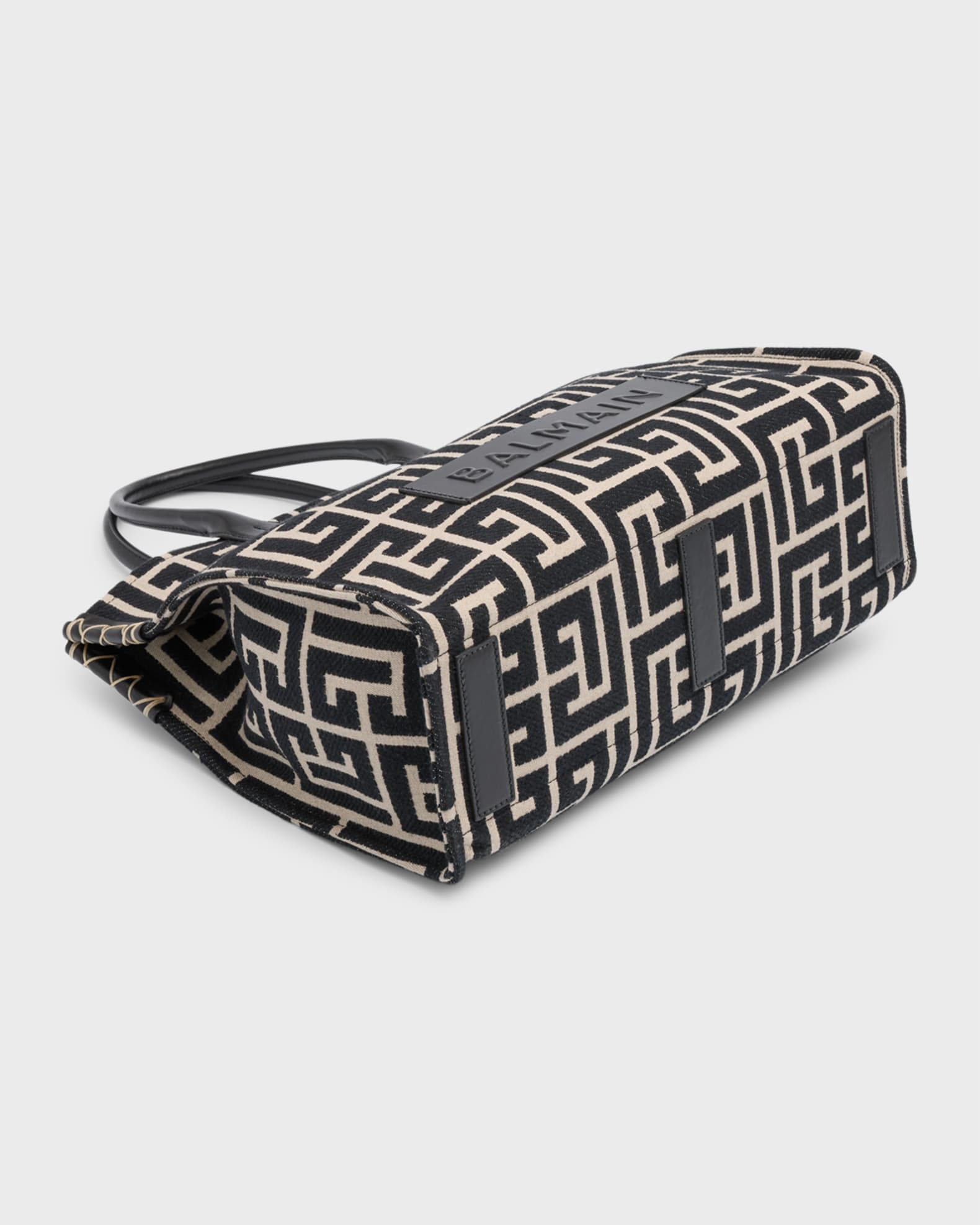 B Army Medium Shopper Tote Bag in Monogram Jacquard 1