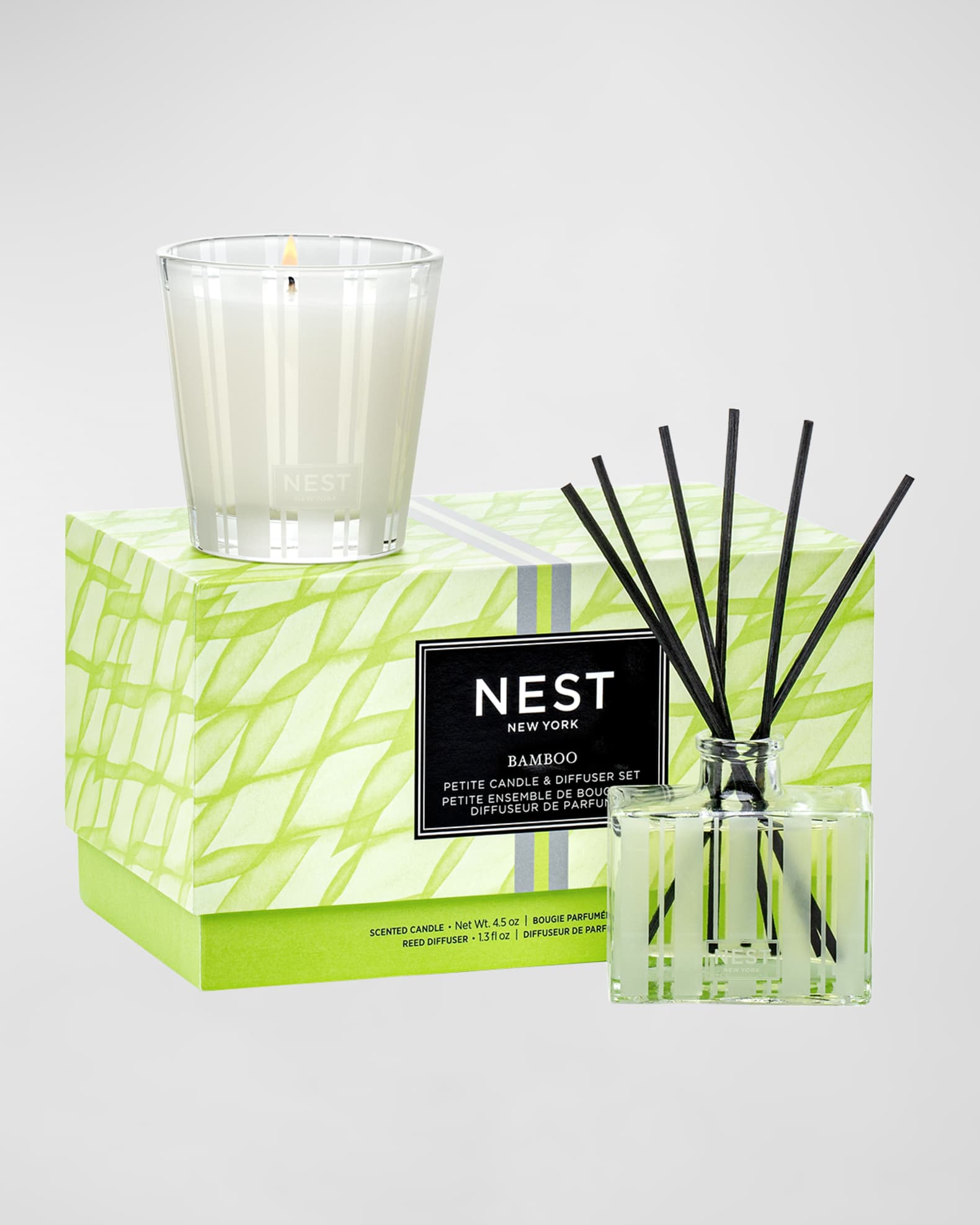 NEST New York Bamboo Petite Candle and Diffuser Set Neiman Marcus