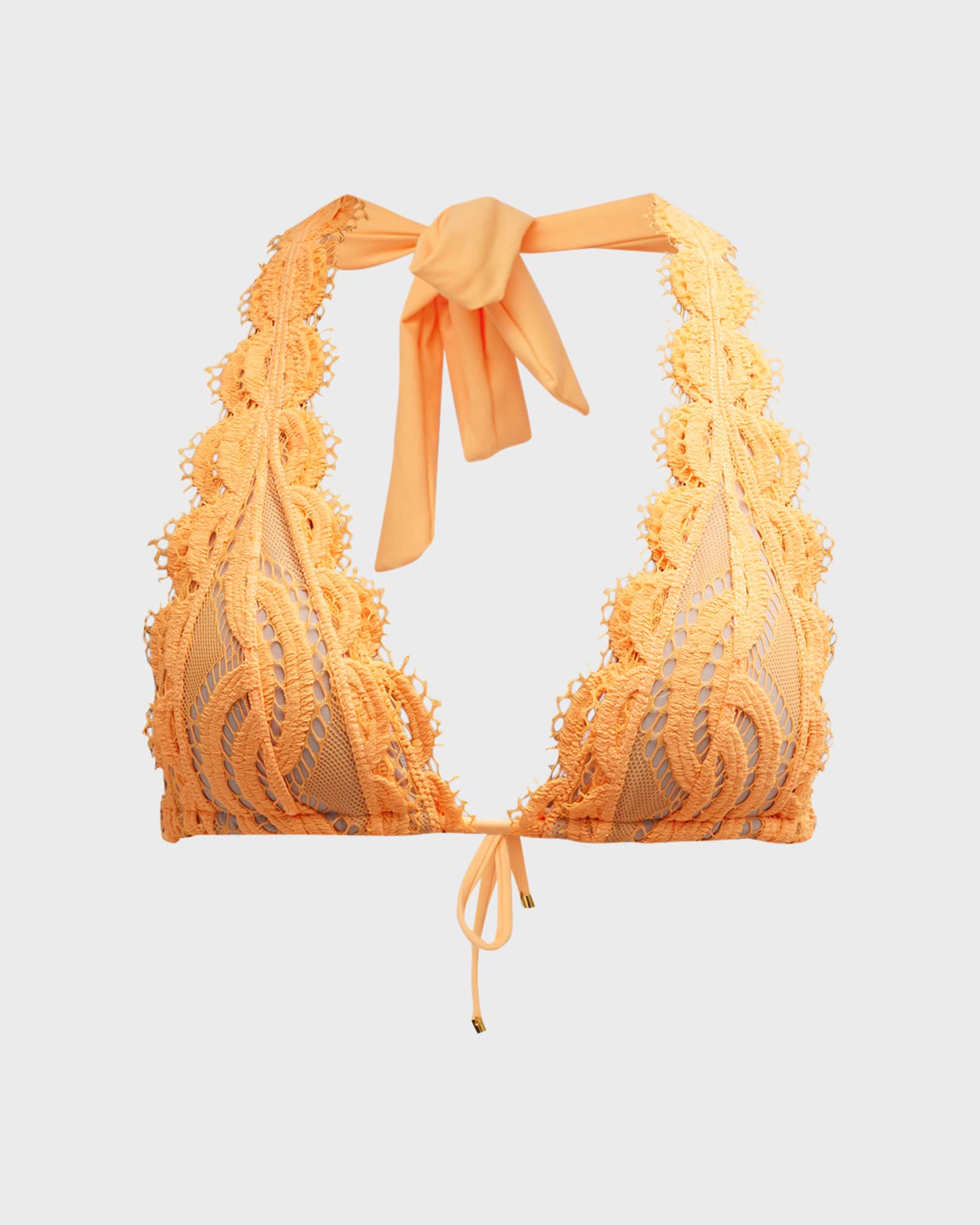 PQ Swim Scalloped Lace Bikini Top Neiman Marcus