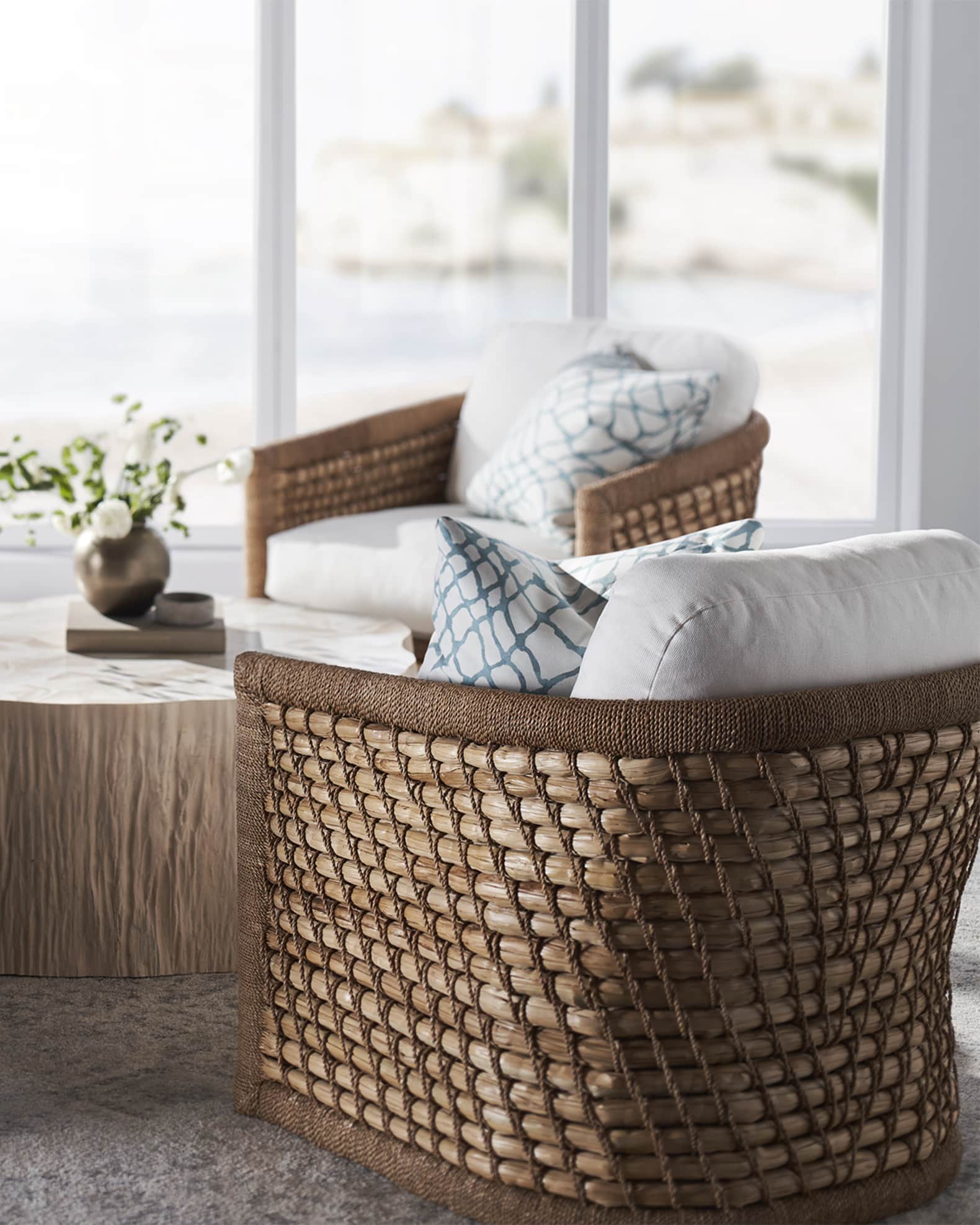 Palecek Capitola Lounge Chair Neiman Marcus