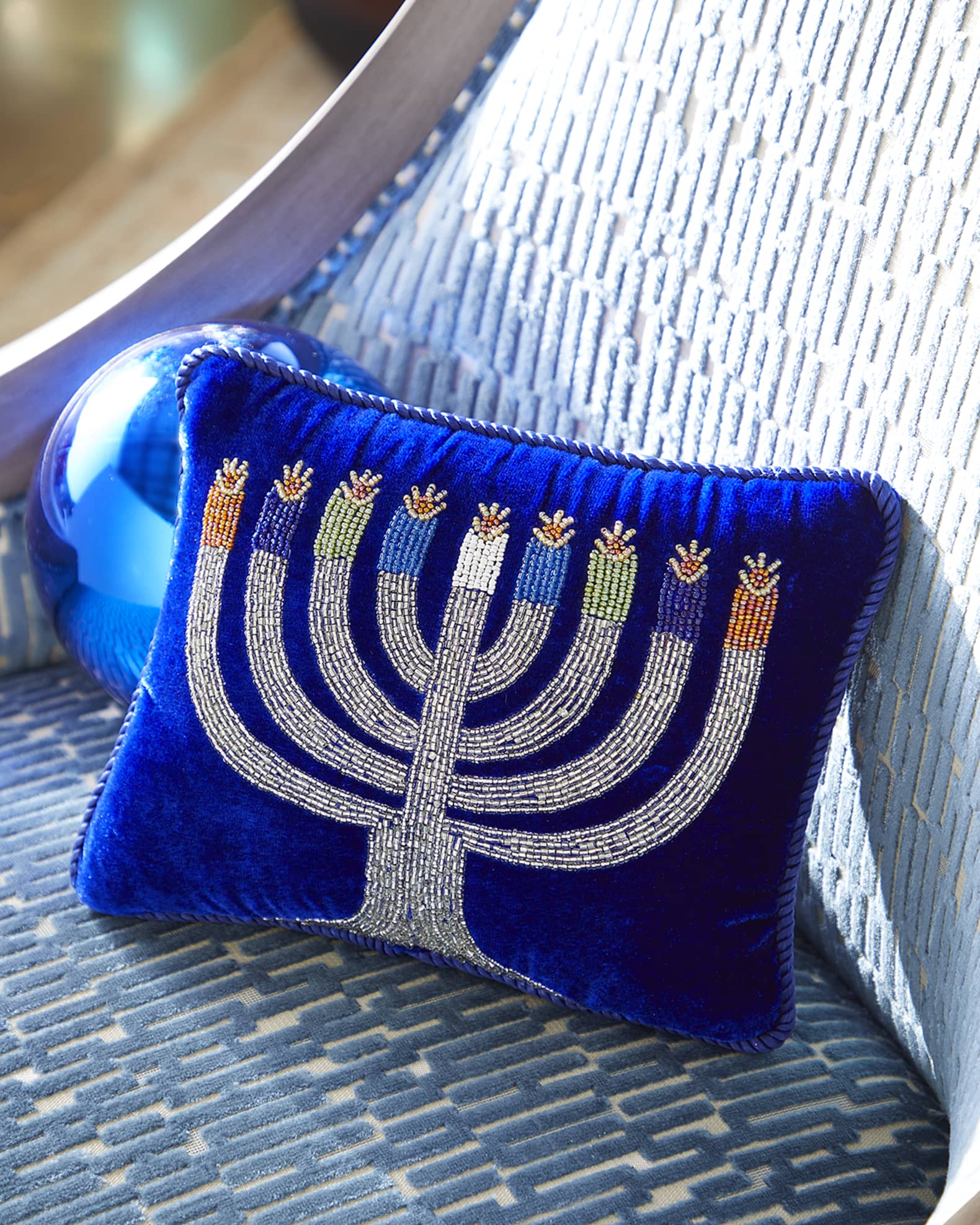 Hanukkah beaded earrings