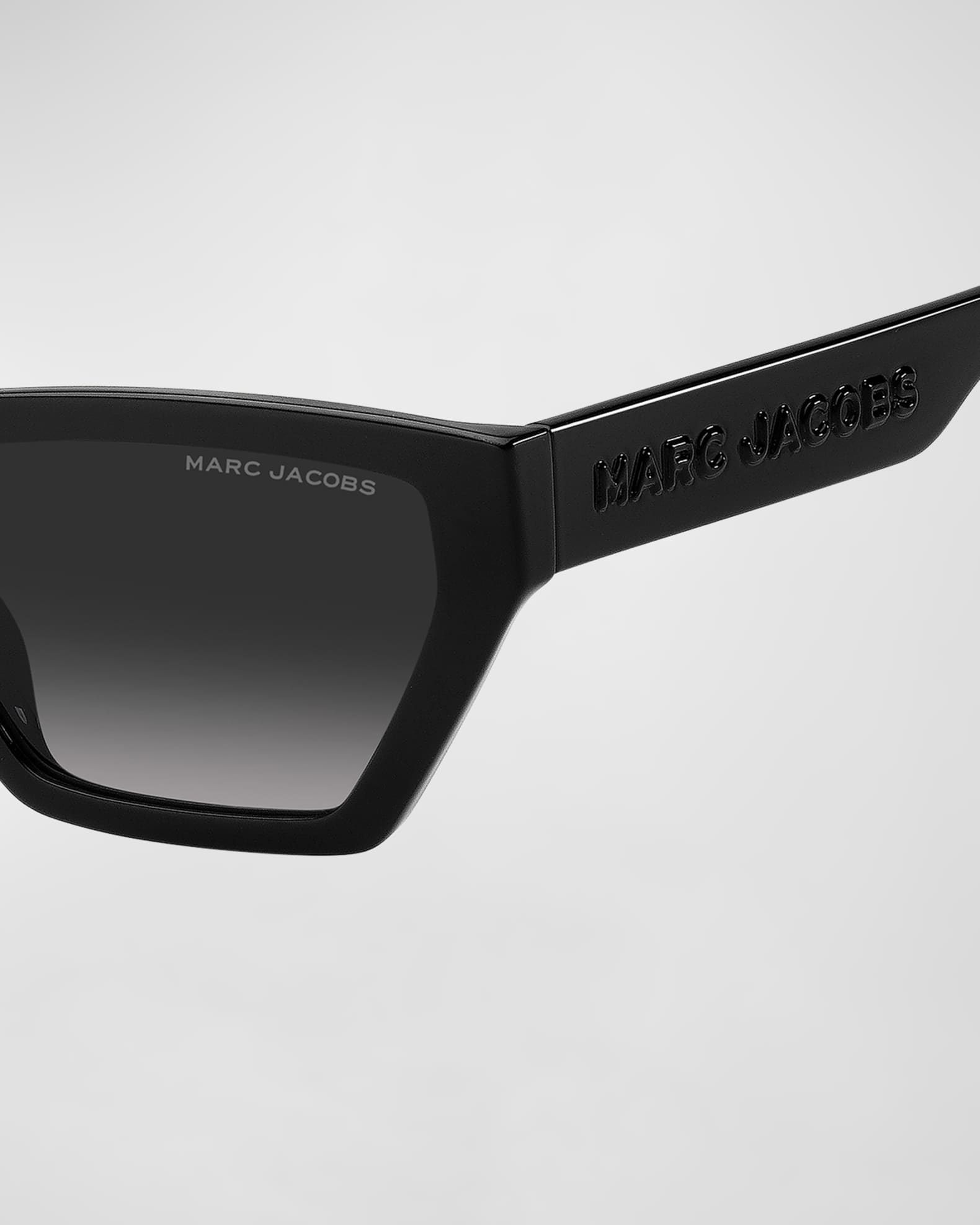Marc Jacobs Oversized Logo Plastic Cat-Eye Sunglasses