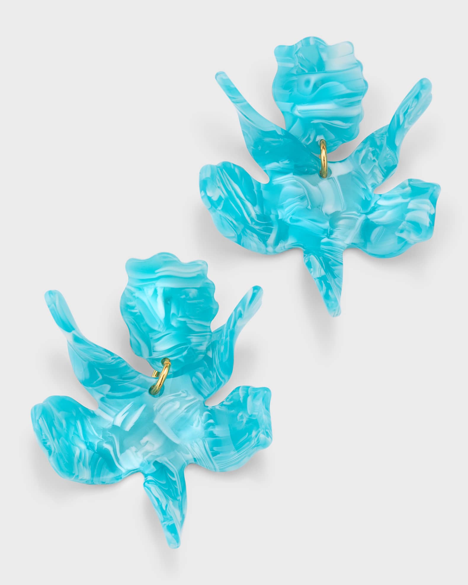 Lele Sadoughi Small Paper Lily Earrings Neiman Marcus