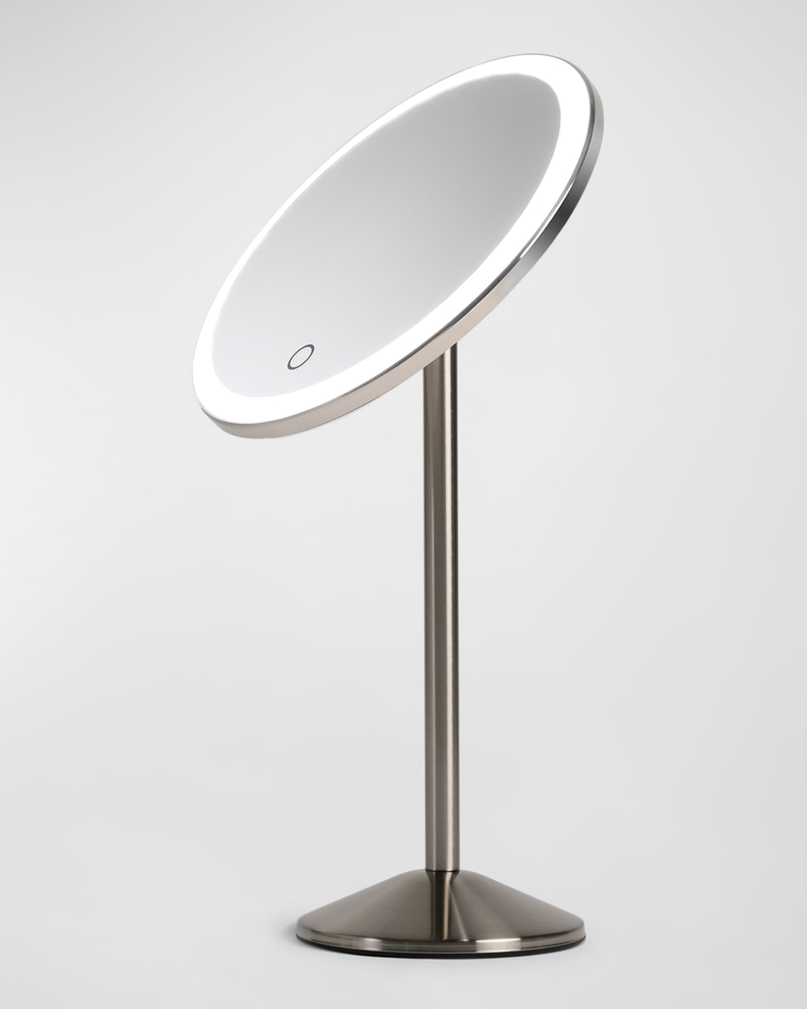 Rechargeable Round Table Makeup Mirror With 1X Magnification 1