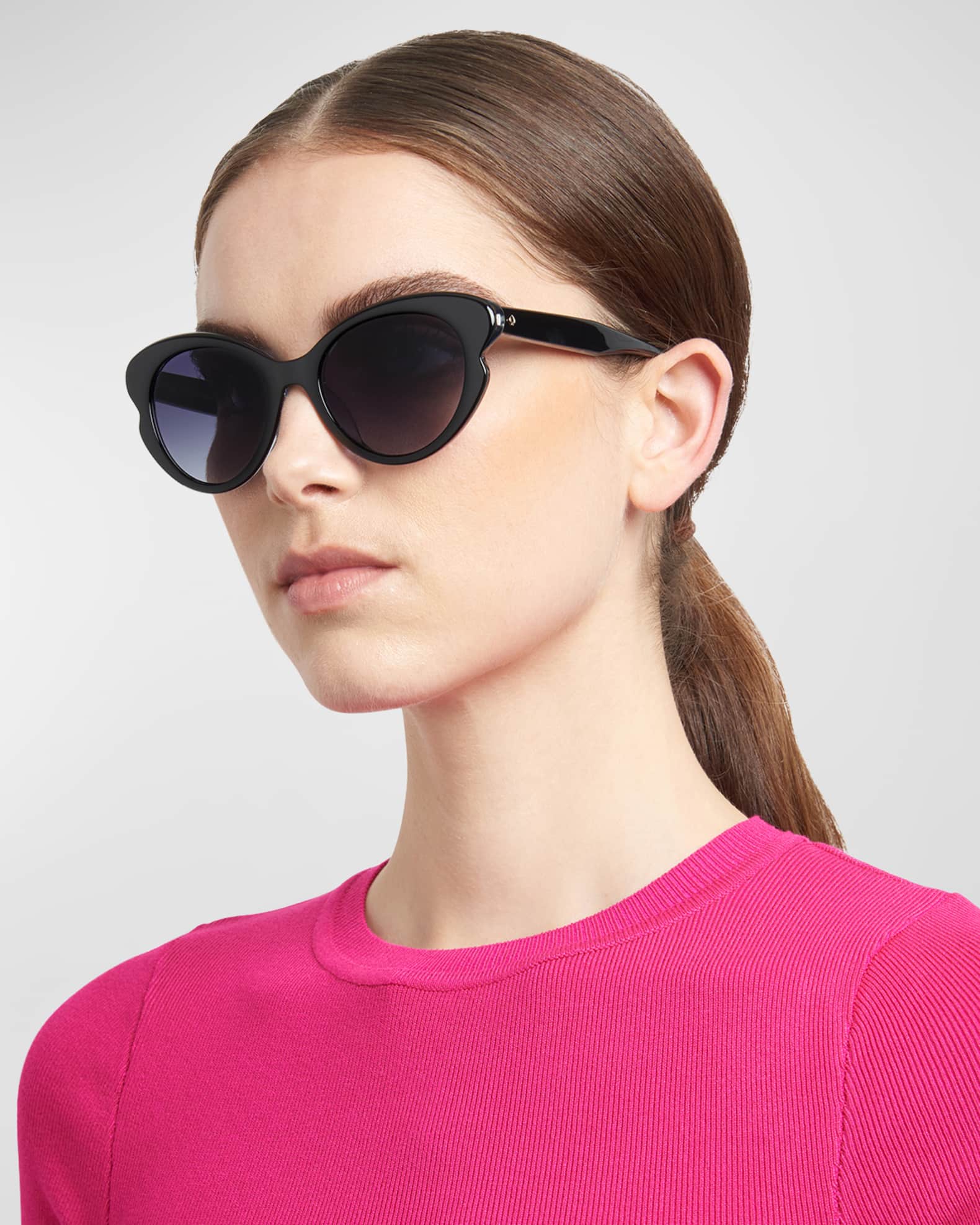 kate spade new york elina gradient acetate cat-eye sunglasses | Neiman ...