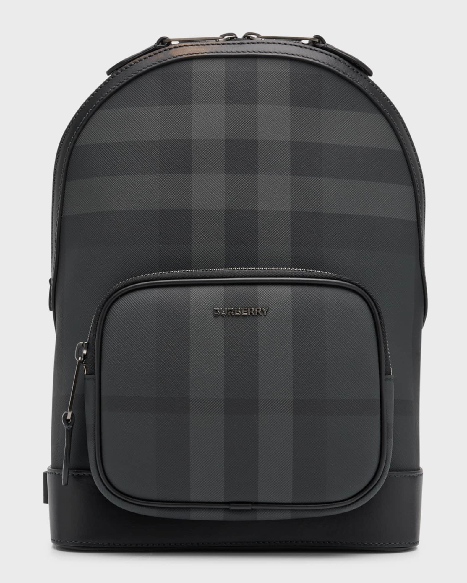 Burberry Men s Jett Check Sling Backpack 