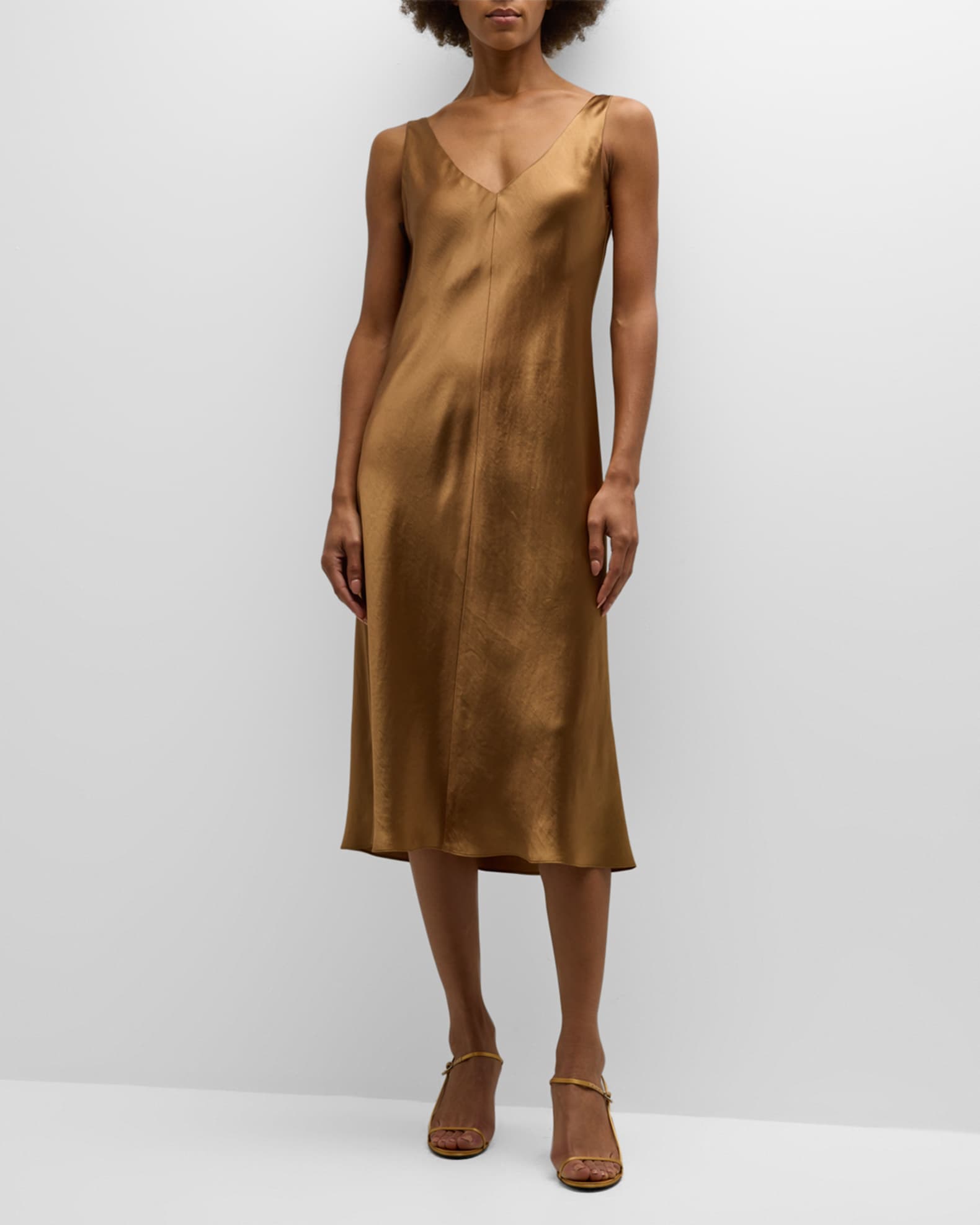 Vince v neck bias dress online