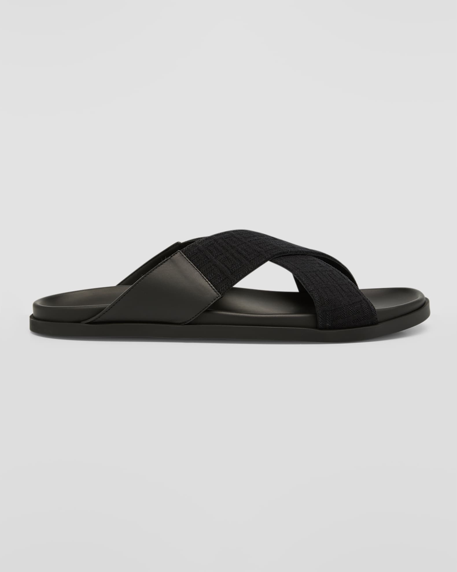 Givenchy Men's G Plage Crisscross Slide Sandals Neiman Marcus