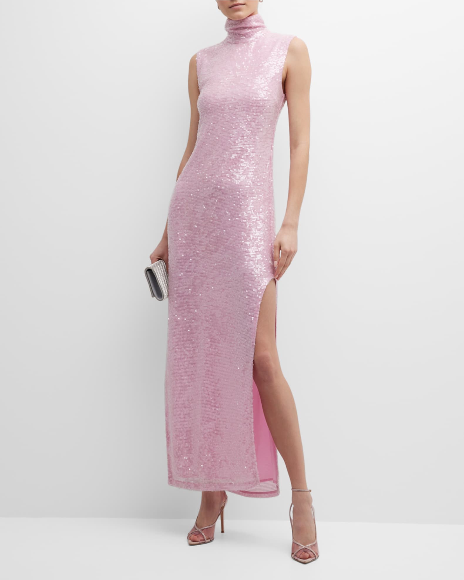 Sequin turtleneck dress on sale