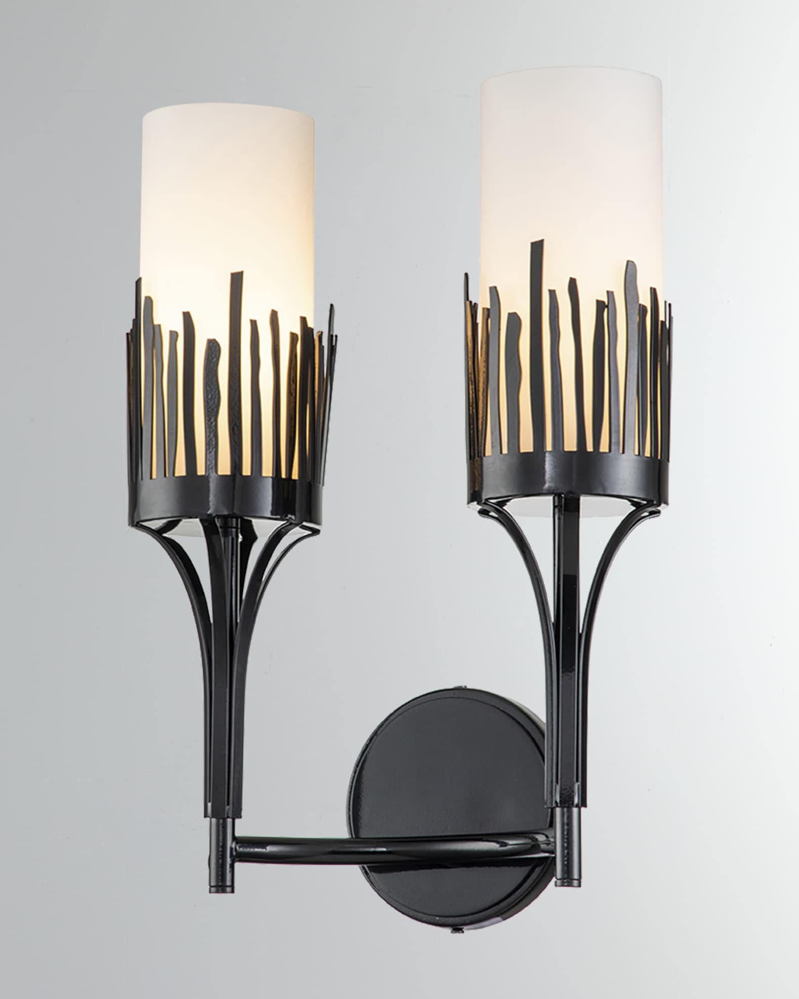 Sawgrass 2-Light Sconce in Black 0