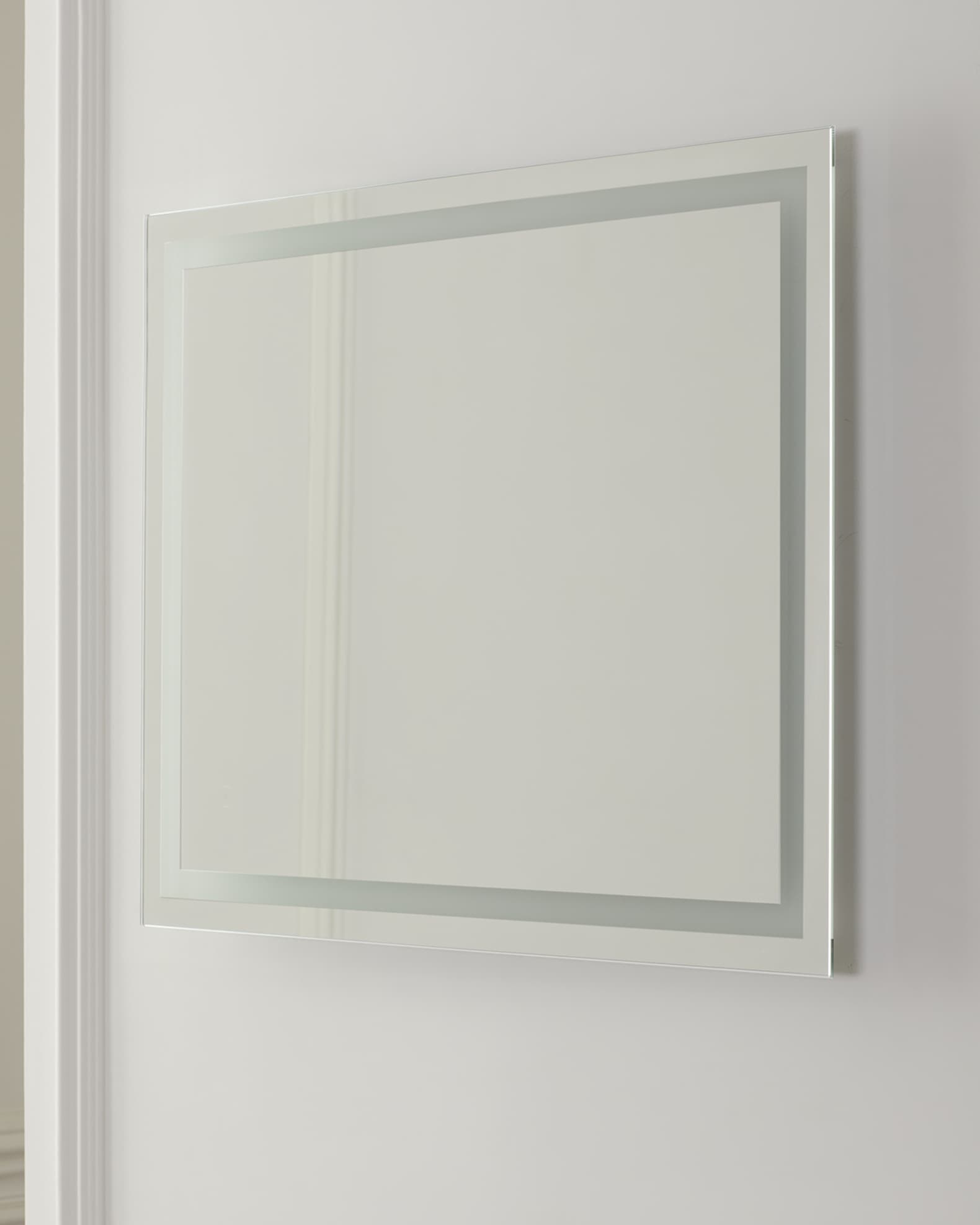 Ellington Rectangular LED Mirror With Defogger and Dimmer, 3000K, 30