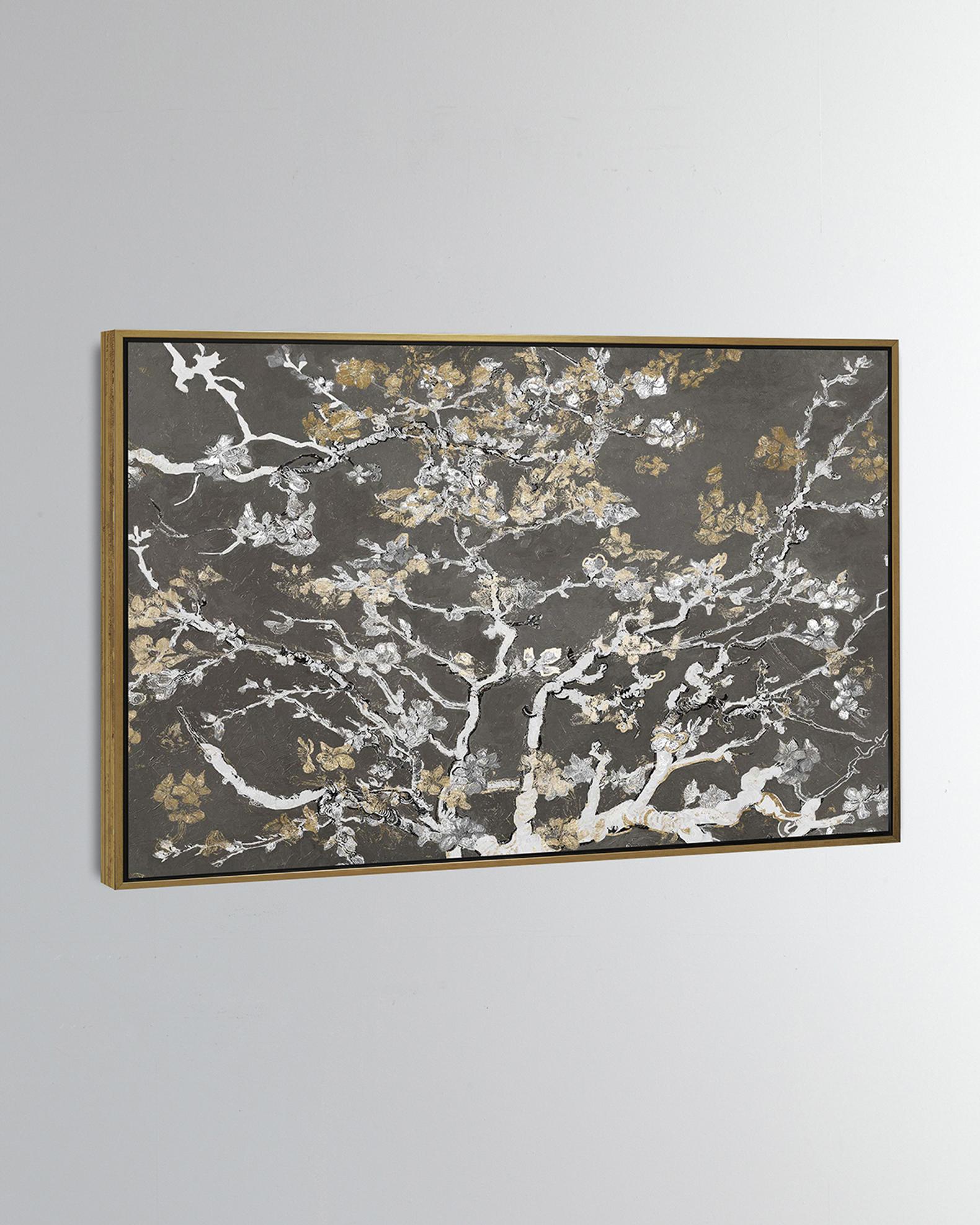 Oliver Gal Abstrakte Leinwand-Wandkunst „Tidal Waves Found“ – Blaues Aquarell Fürs Wohnzimmer
