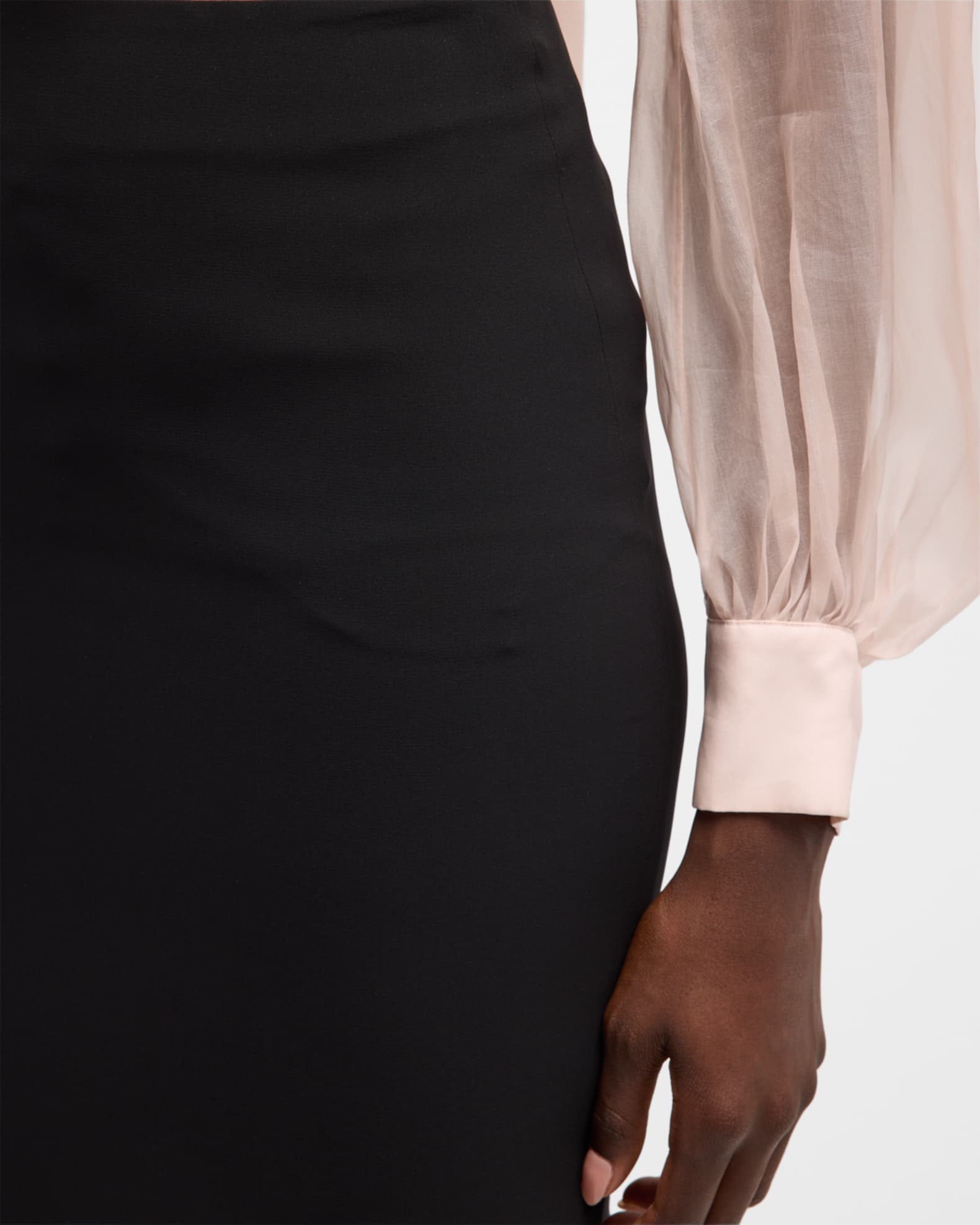 スカート GIORGIO ARMANI SILK SKIRT WITH SPLIT 0400016691186_SAND?wid=600&hei