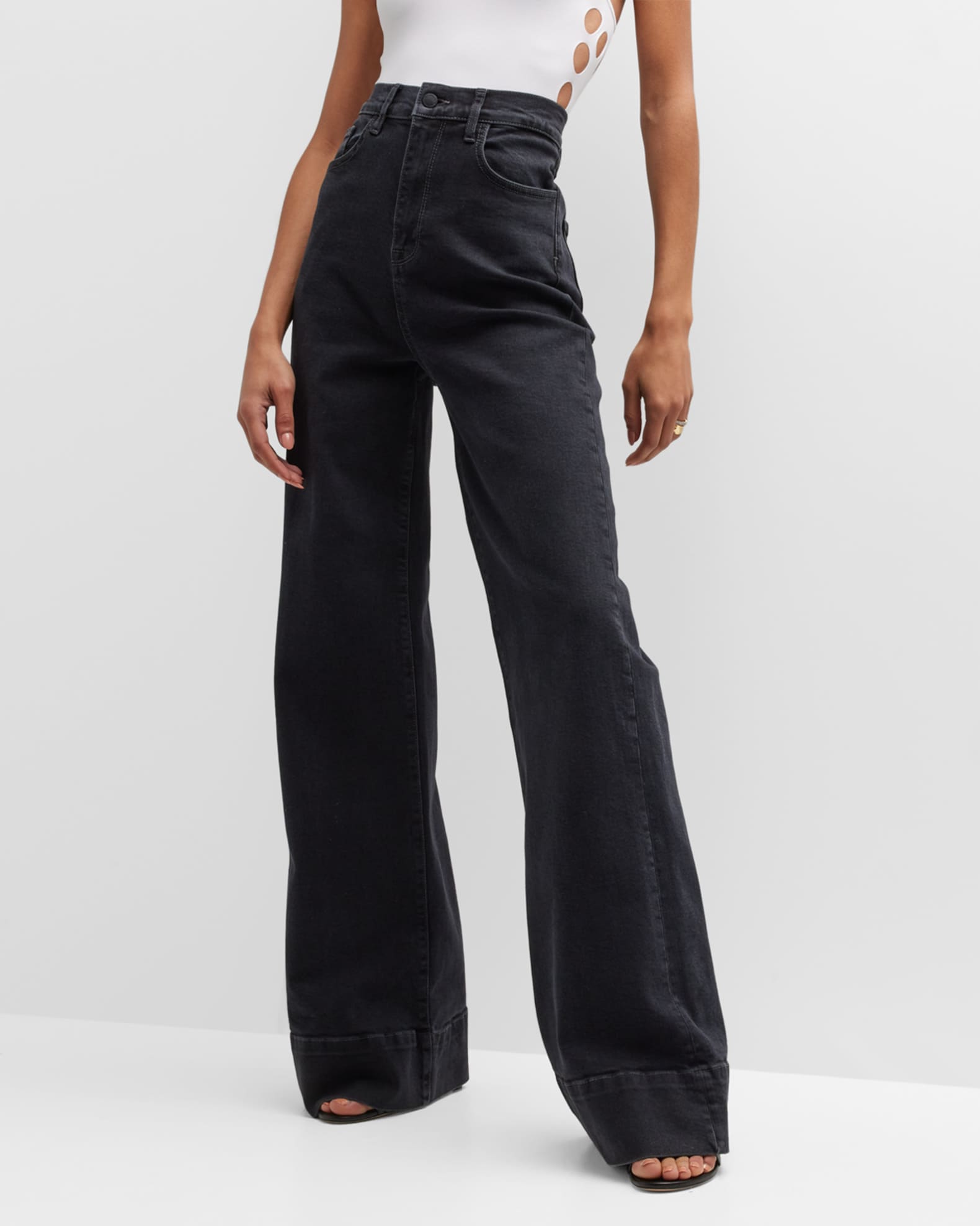 Triarchy Ms. Onassis Ultra High Rise Wide-Leg Jeans | Neiman Marcus
