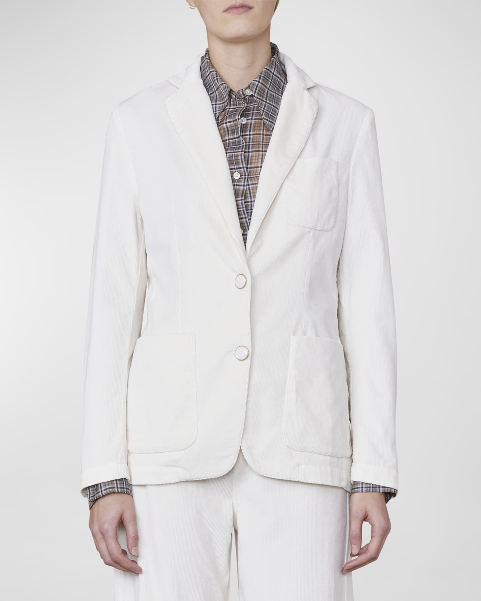 Officine Generale single-breasted wool blazer - Neutrals