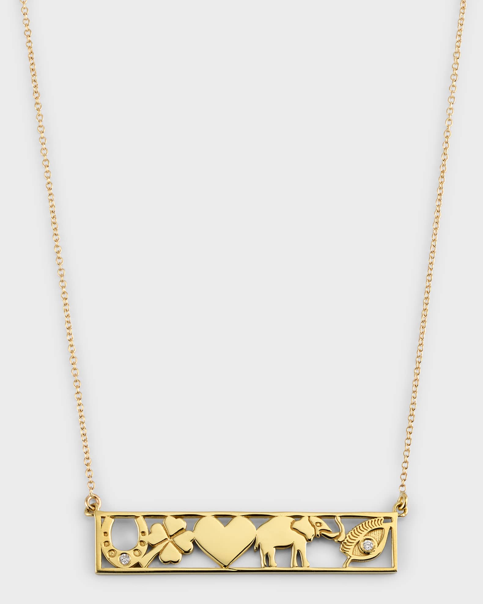 Jennifer meyer triangle necklace discount