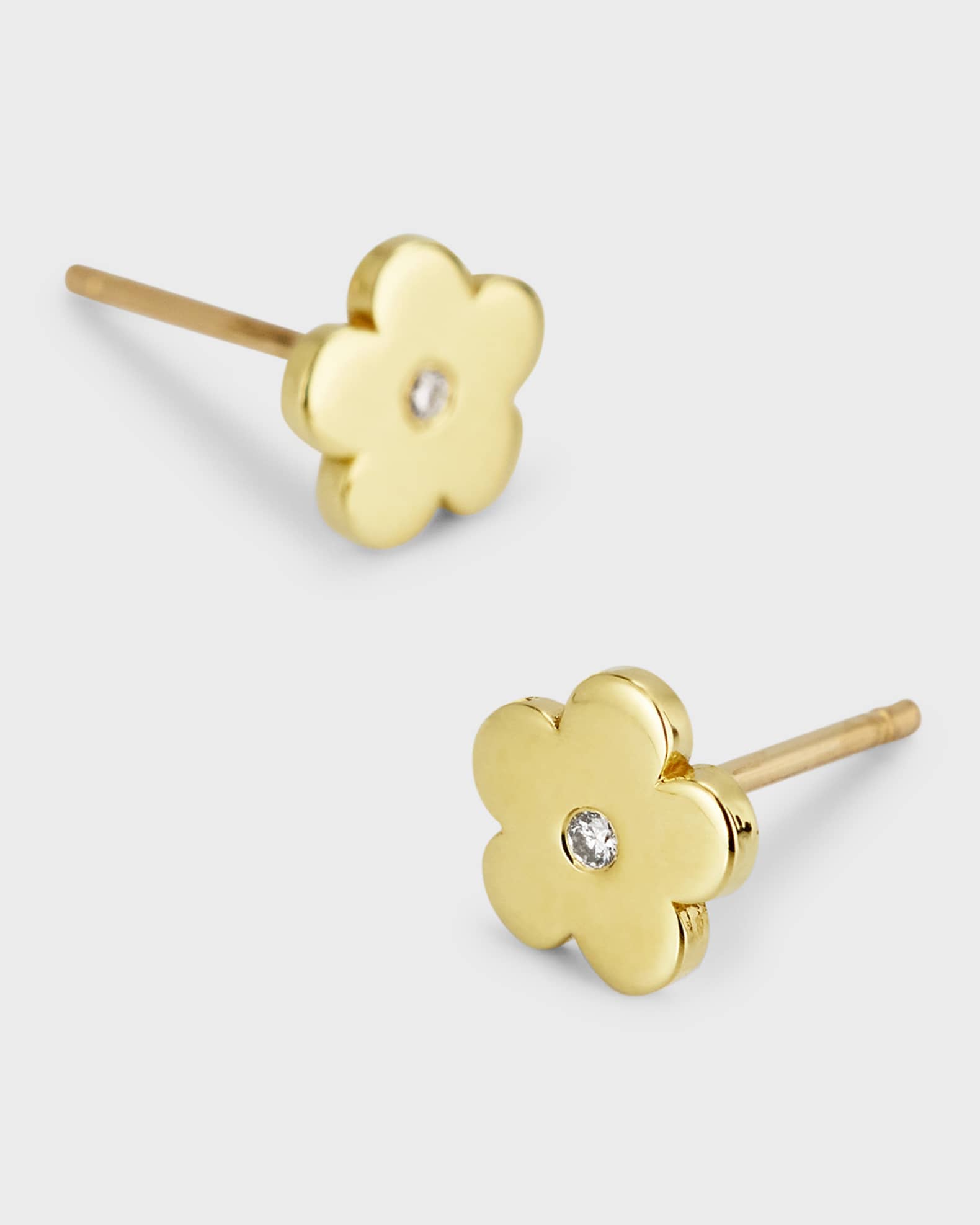 人気【VINTAGE HOLLYWOOD】Mini Daisy Post Earring (Yellow) 14KT GOLD DIAMOND DAISY EARRING – Jewels by Joanne