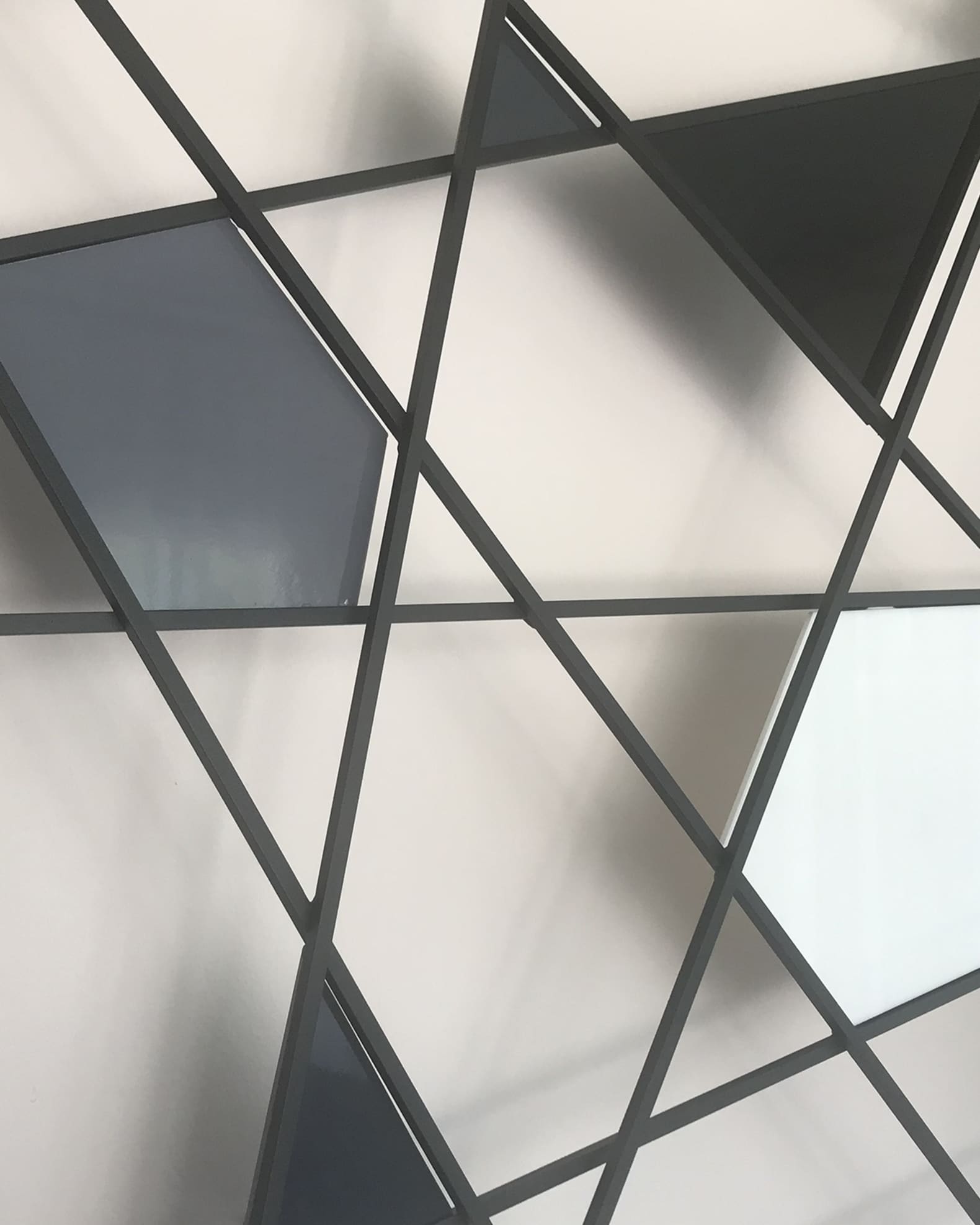 "Triangulation B/W" Wall Sculpture 1