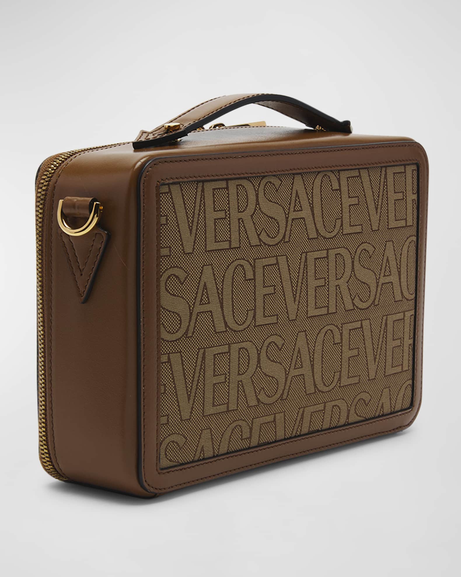 Versace Allover logo-jacquard Slippers - Neutrals