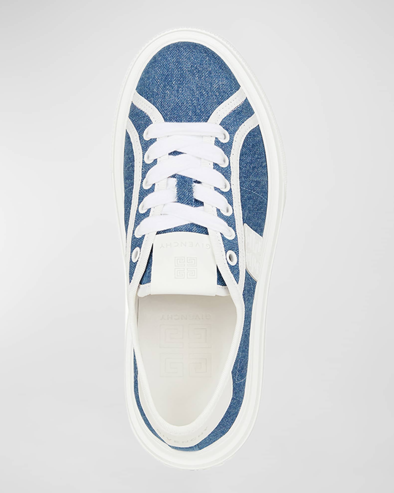 Givenchy City Denim Platform Sneakers | Neiman Marcus