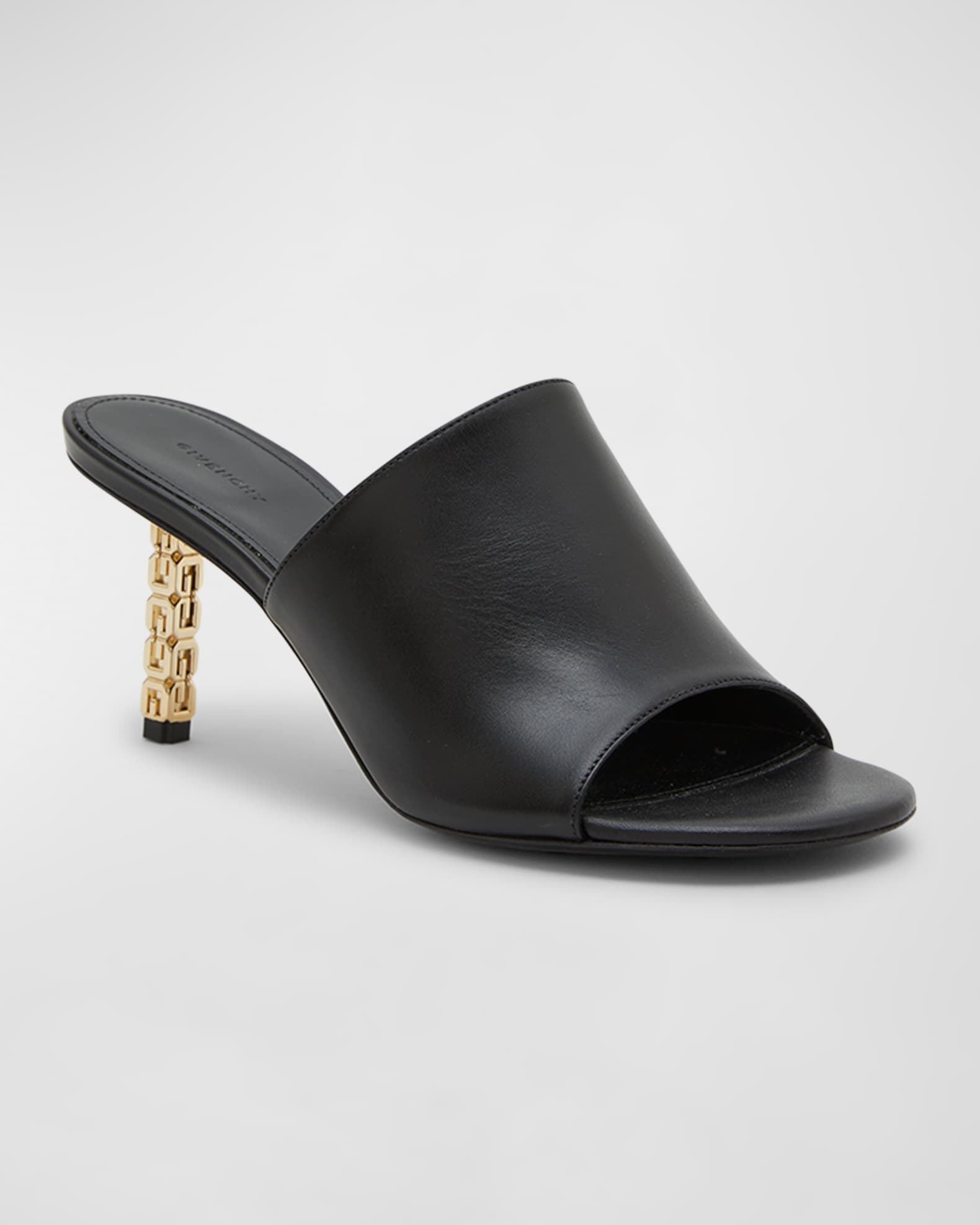 Givenchy G Cube Leather Mule Sandals | Neiman Marcus