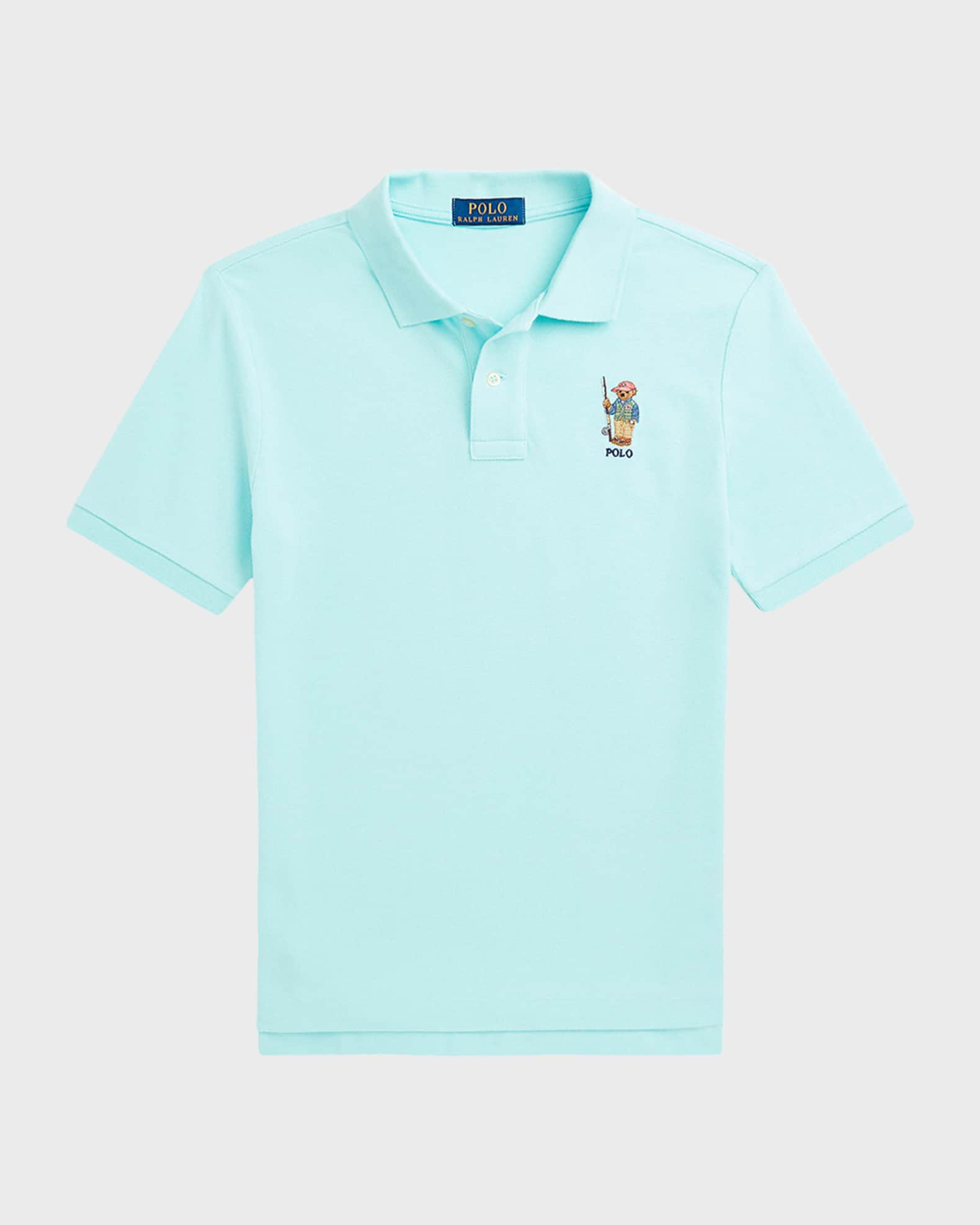 Tシャツ・カットソー LMC EMB BEAR PK POLO SHIRT sky blue 0LM23FSH101SBL ☆2023FW新作☆LMC☆EMB BEAR PK POLO SHIRT (LMC/シャツ