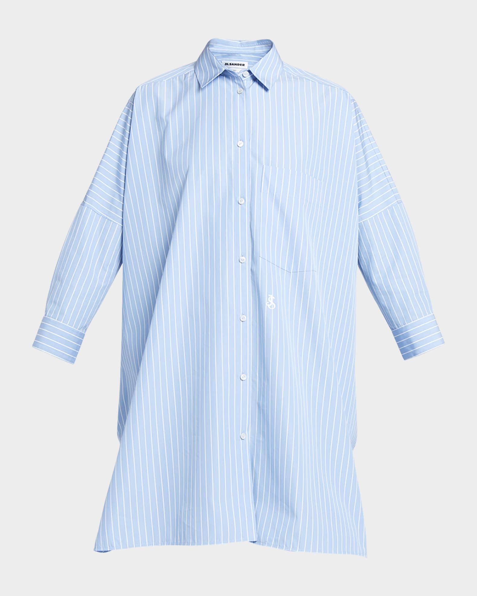 Jil Sander Sunday Stripe Shirt | Neiman Marcus