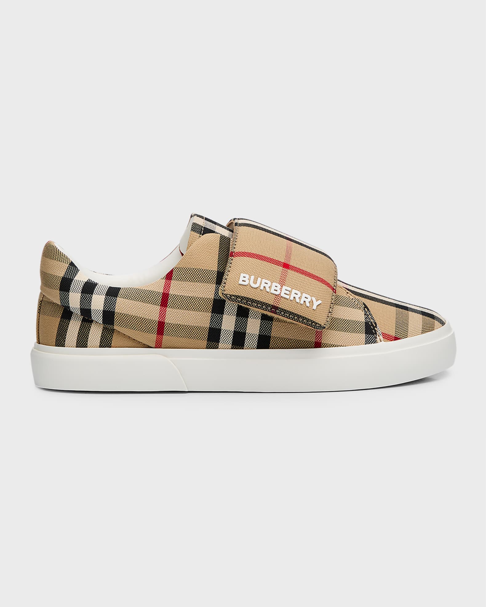 Burberry Kid's James Check-Print Sneakers, Toddlers/Kids | Neiman Marcus