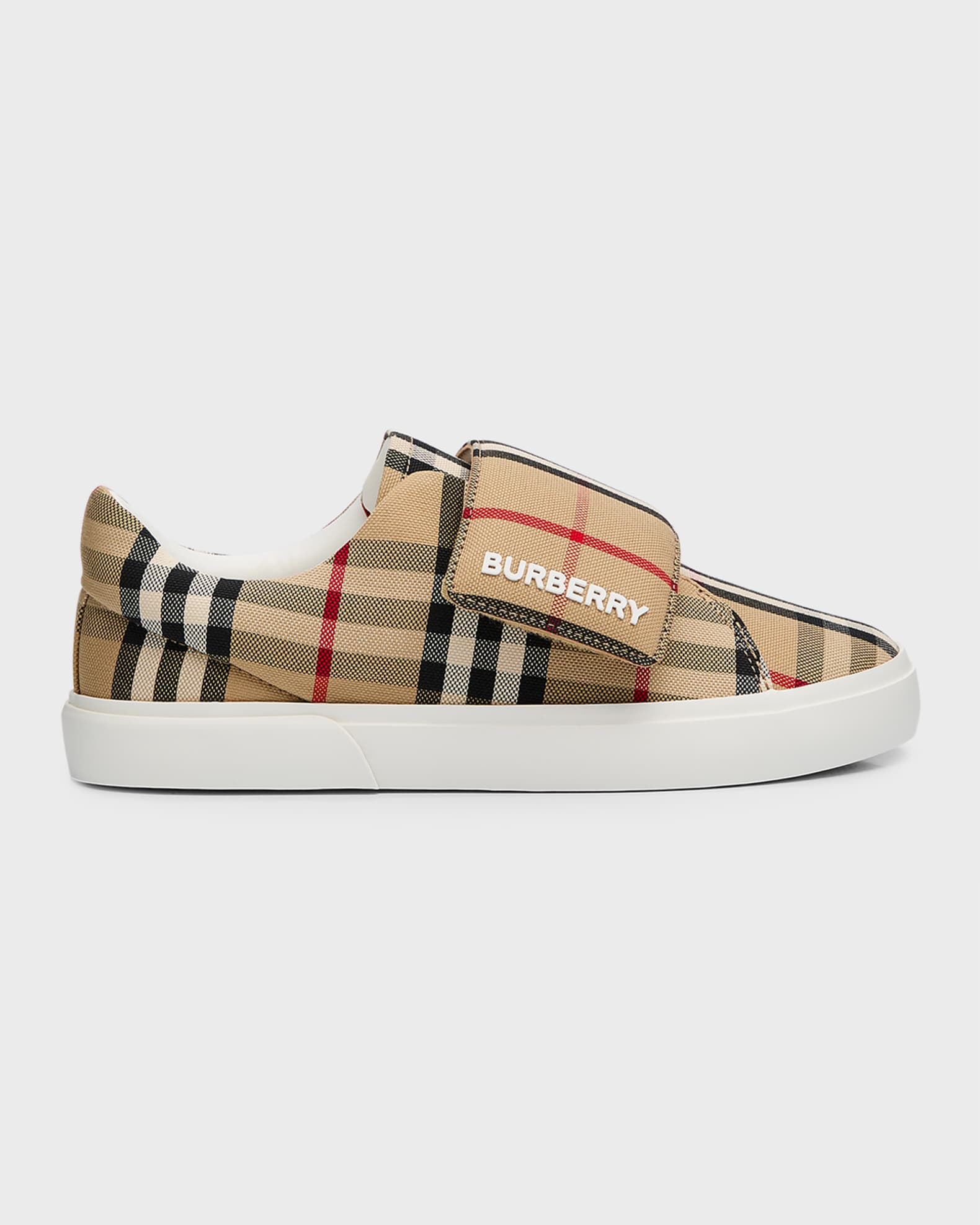 Burberry Kid s James Check Print Sneakers Toddlers Kids Neiman