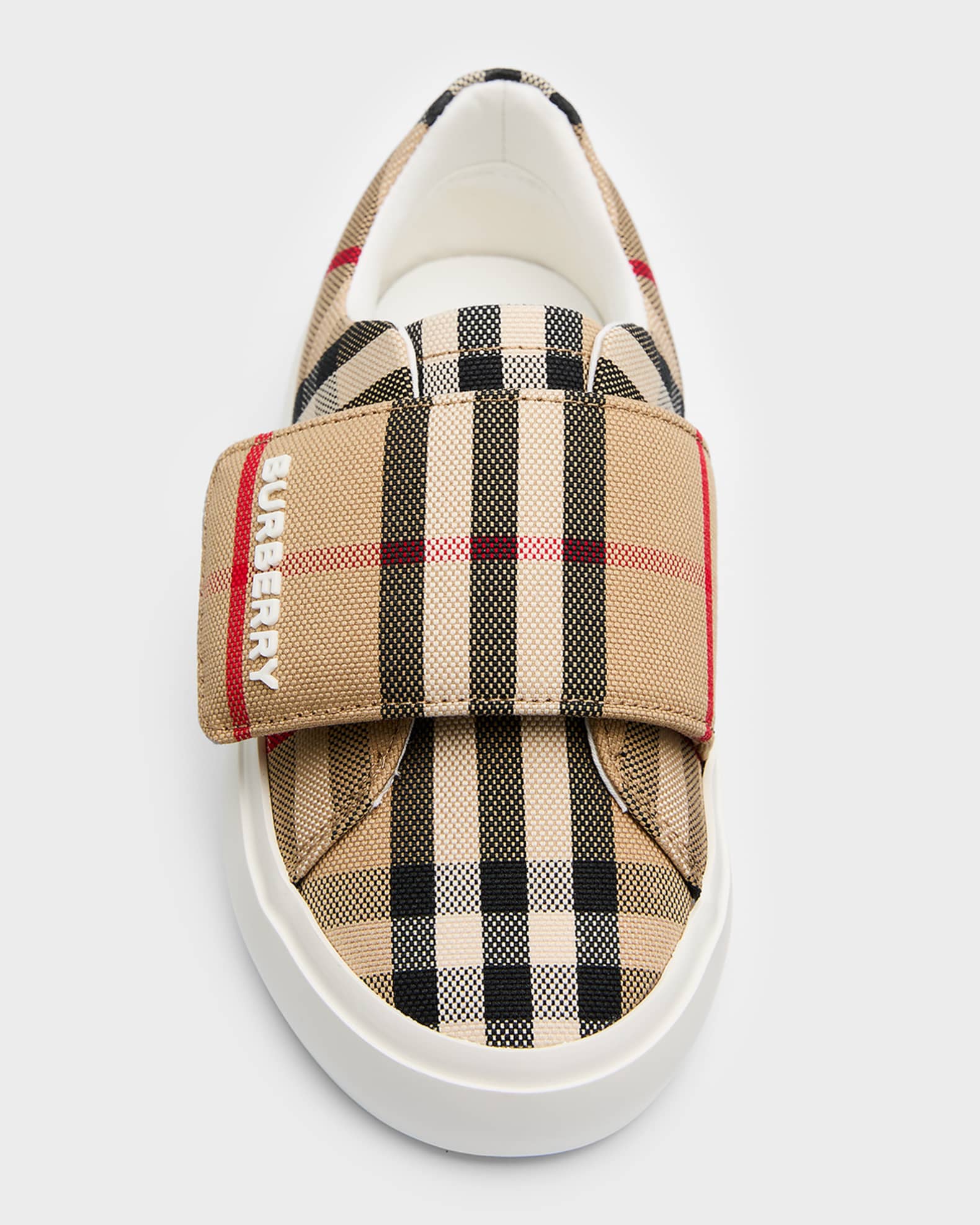 Burberry Kid s James Check Print Sneakers Baby Toddler Neiman
