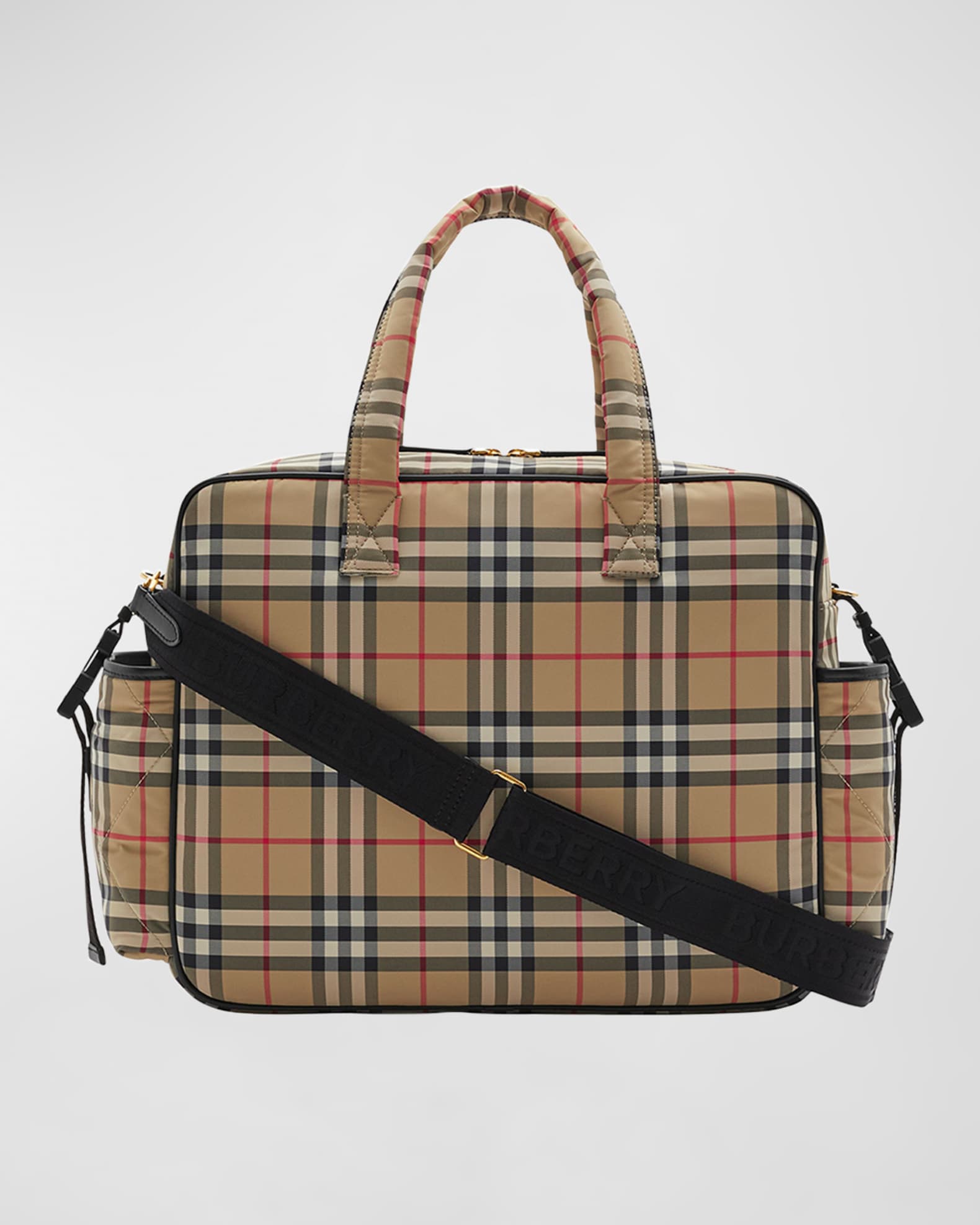 Check-Print Diaper Bag W/ Changing Mat 1
