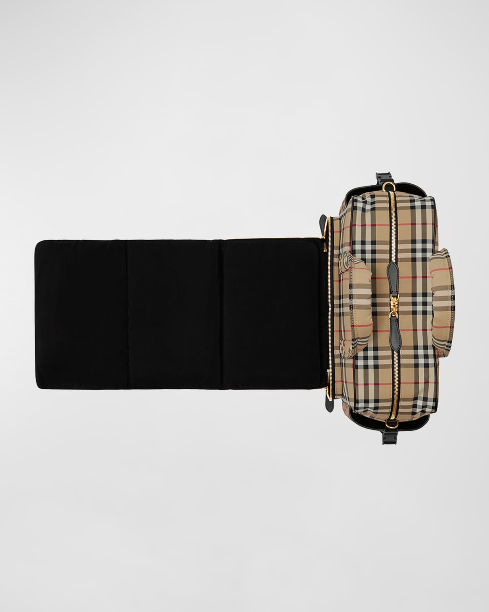 Burberry Check Print Diaper Bag W Changing Mat Neiman Marcus